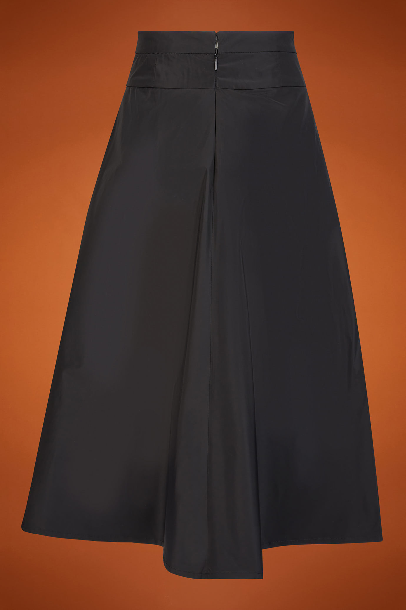 Women's taffeta half-circle skirt with a basque in a regular fit image number 5