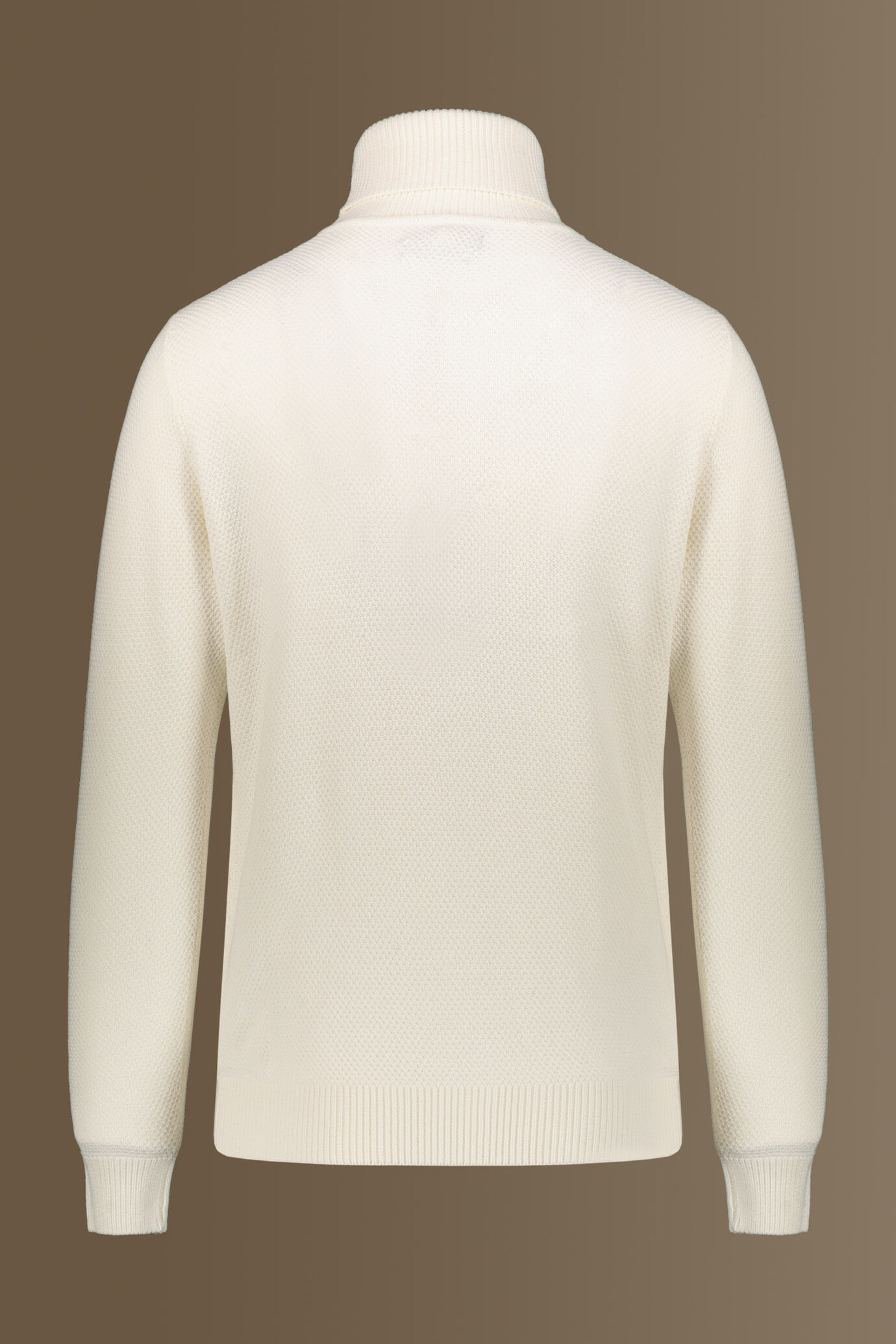 Maglia collo alto in misto cotone image number 1