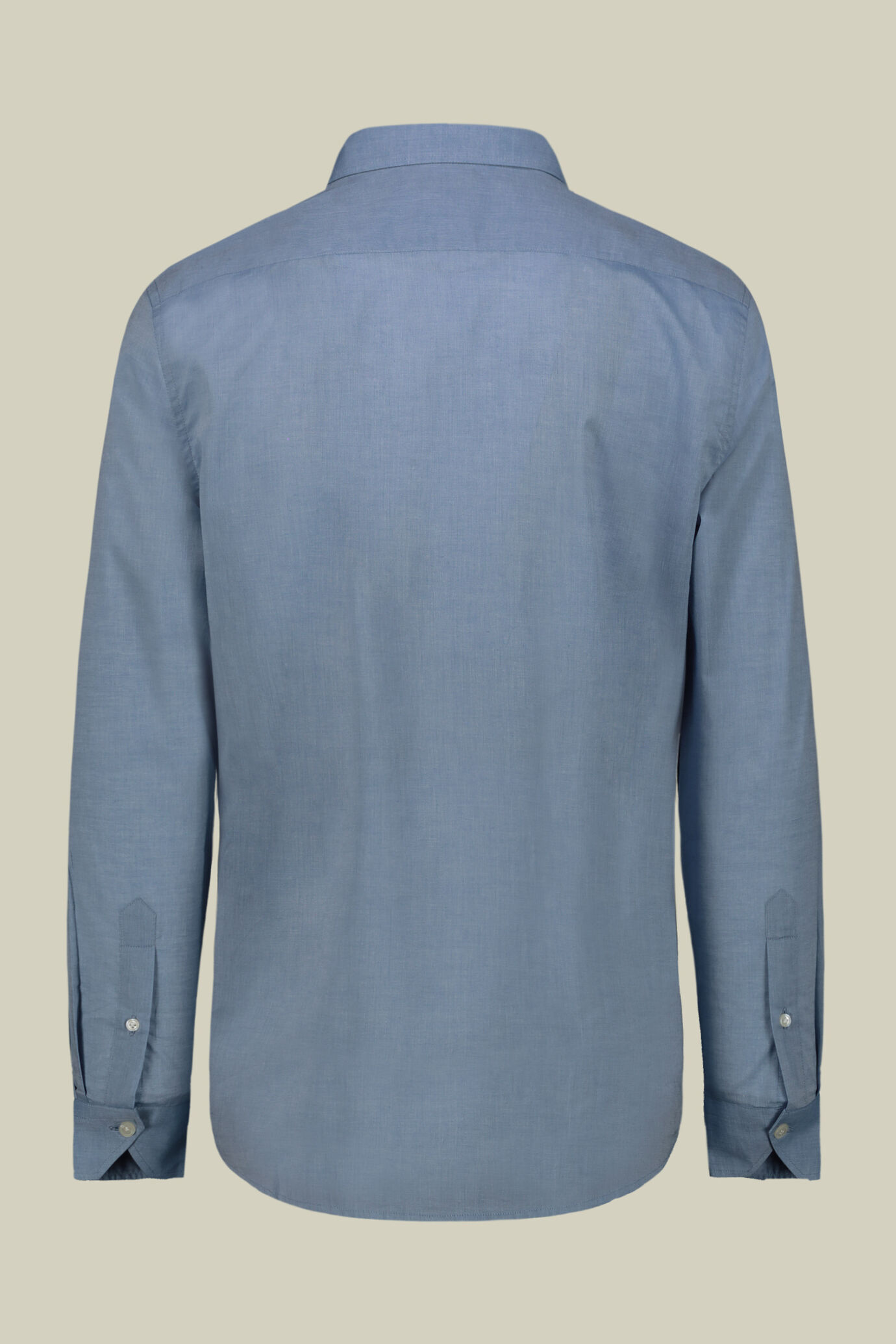 Camicia uomo casual button down nascosto tessuto in mussola lavato image number 5