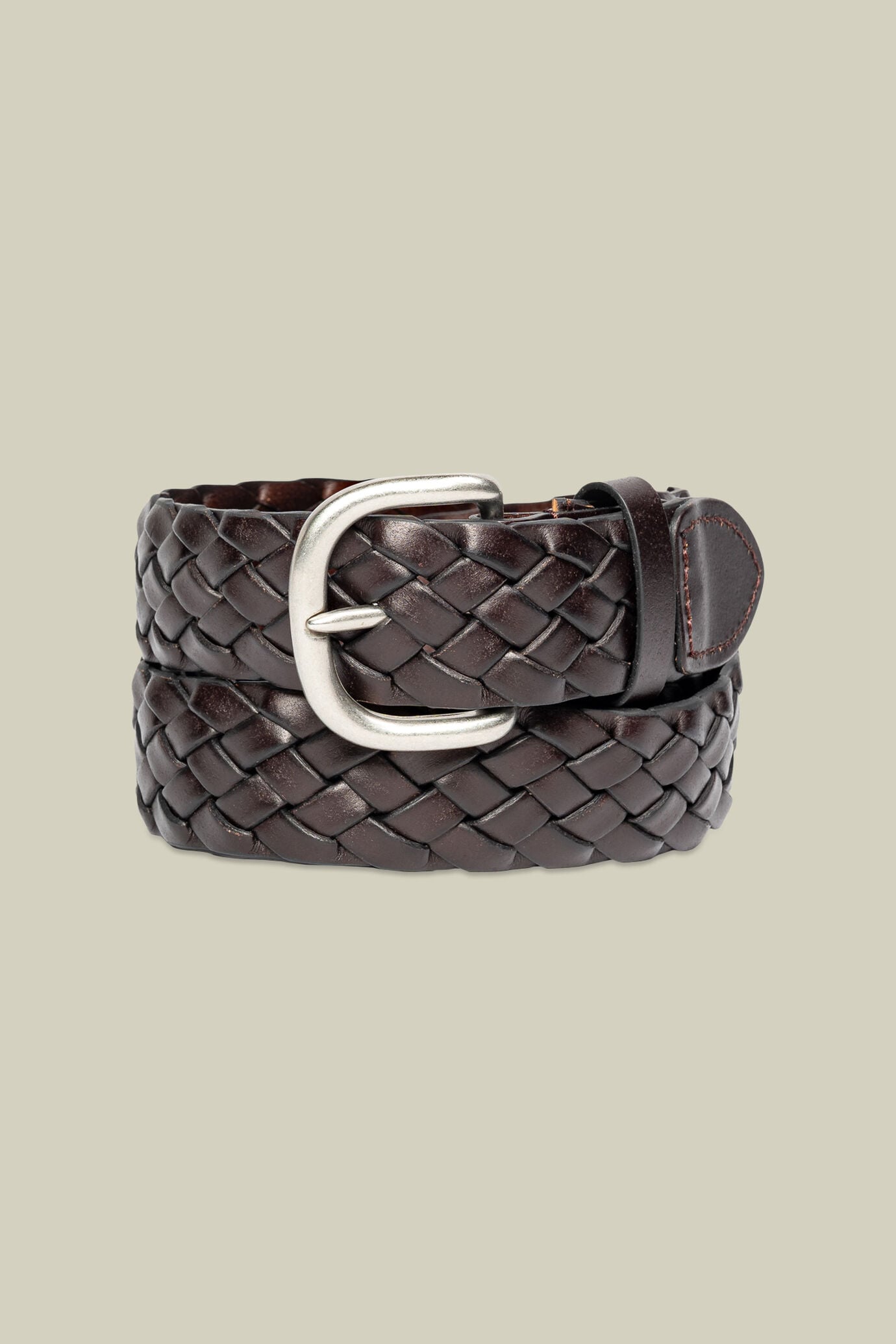 Ceinture tress&eacute;e pour homme