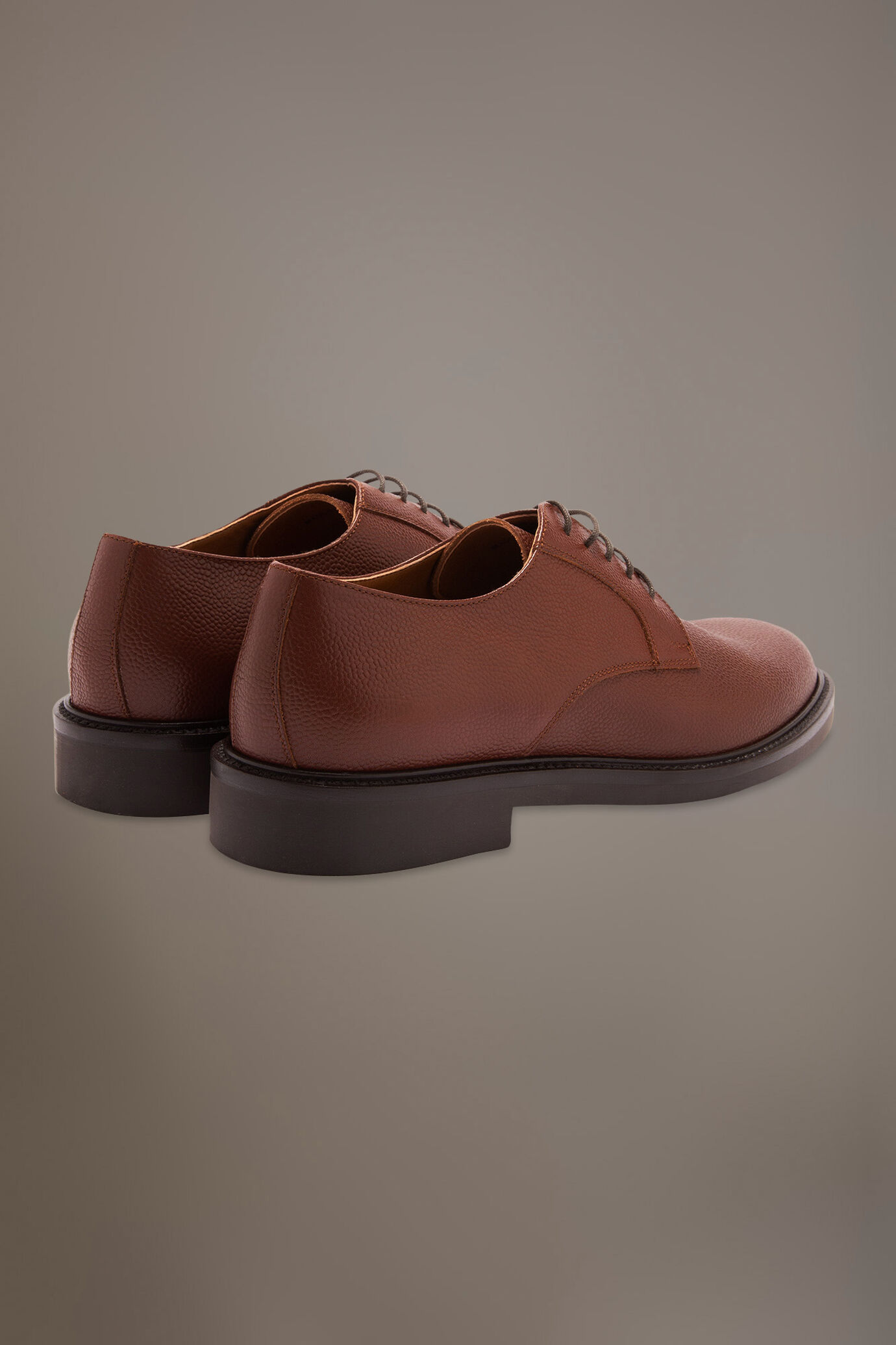 Derby shoes - drummed leather - 100% leather image number 4
