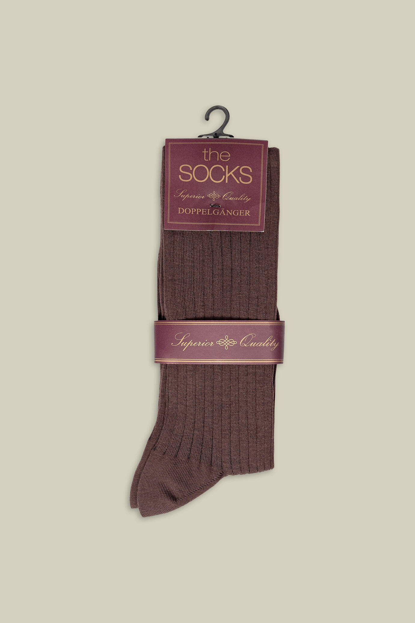 Plain ribbed men&rsquo;s socks image number 0