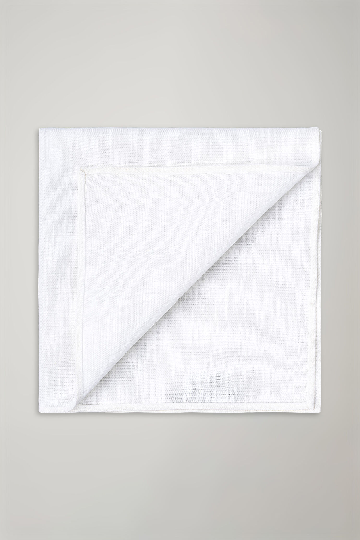 Men's linen and cotton plain clutch bag image number 0