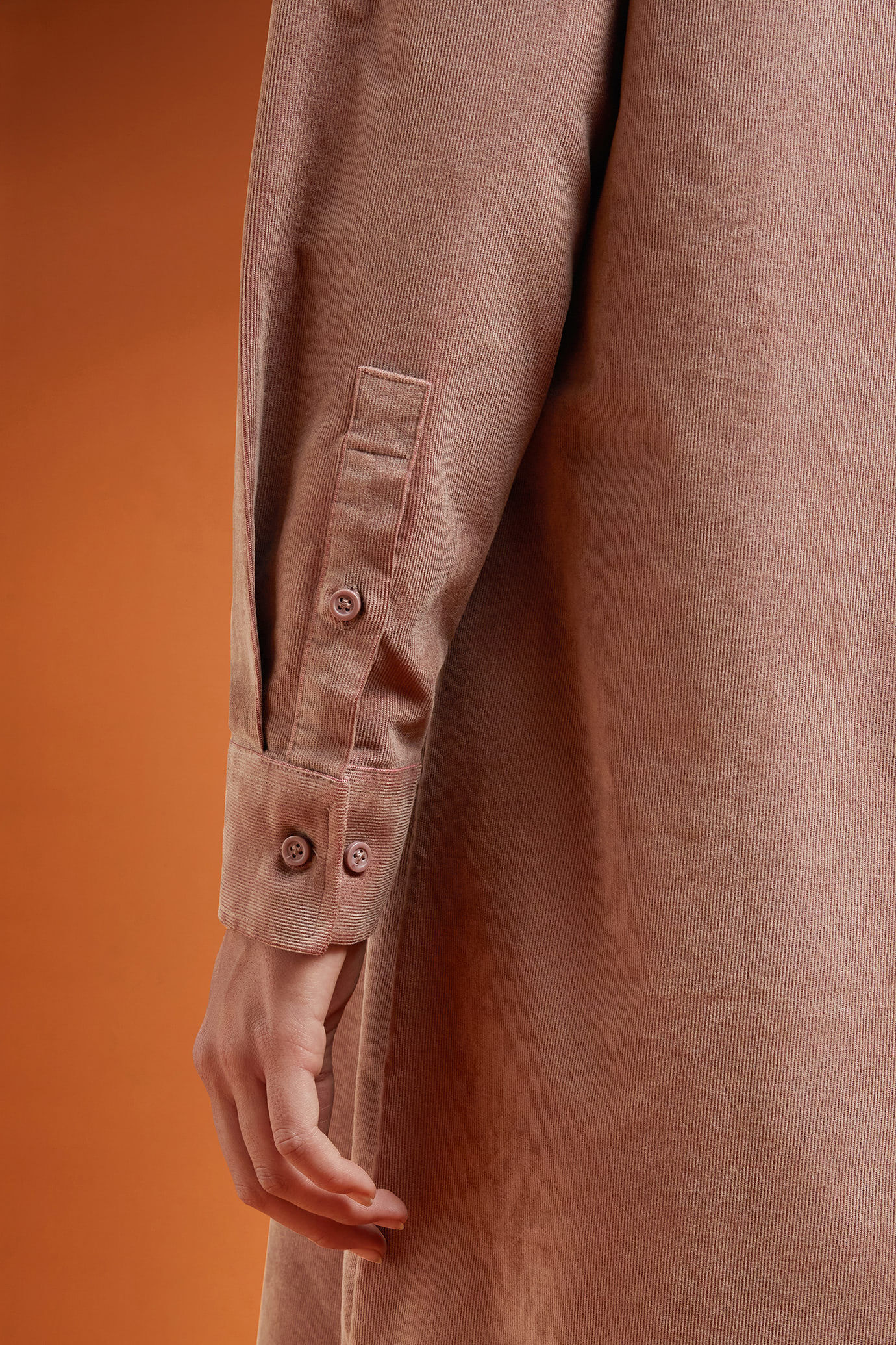 Damen-Chemisierkleid aus Samt mit Streifenmuster in normaler Passform image number 2