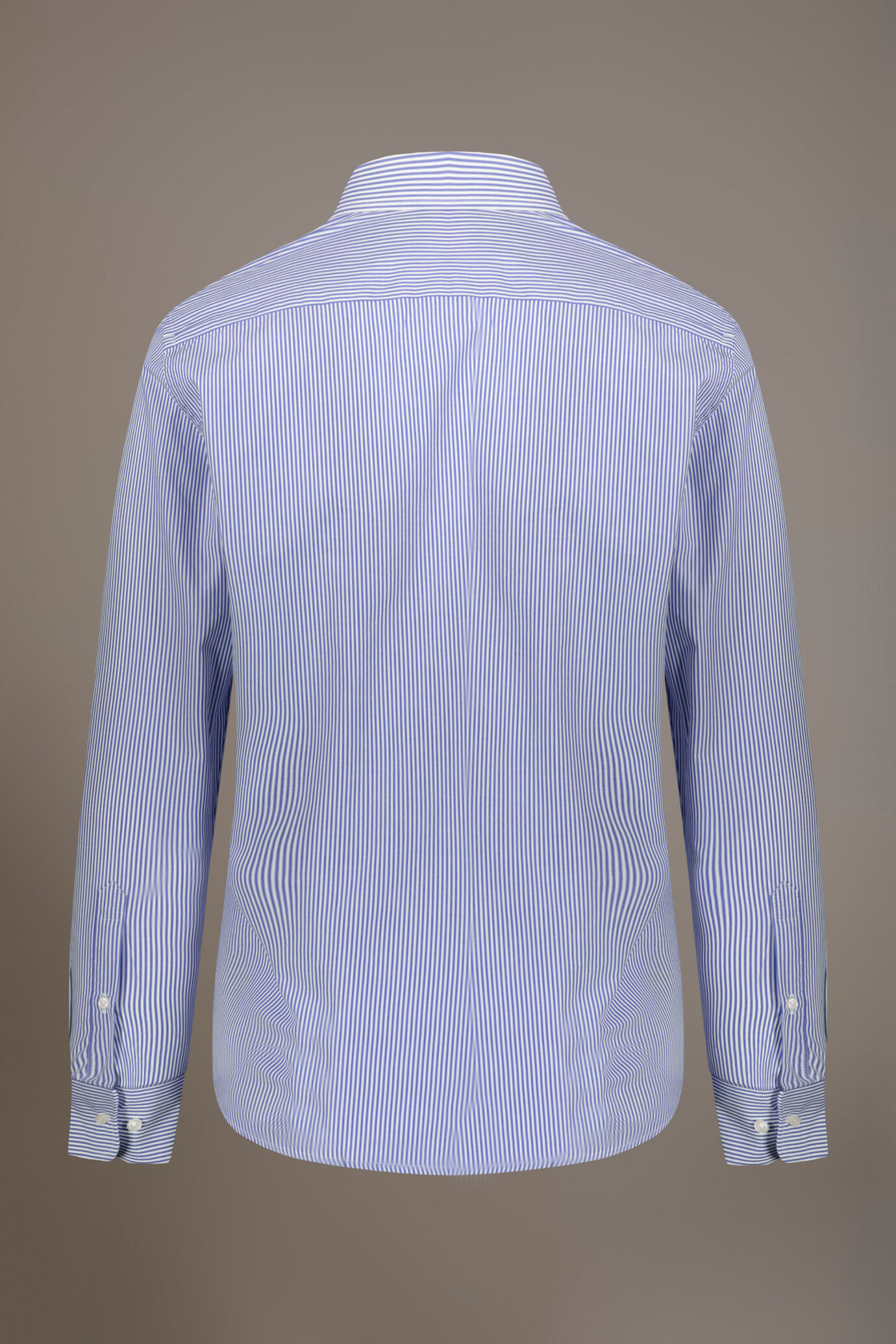 Camicia classica collo francese classic fit tessuto tinto filo rigato image number 4