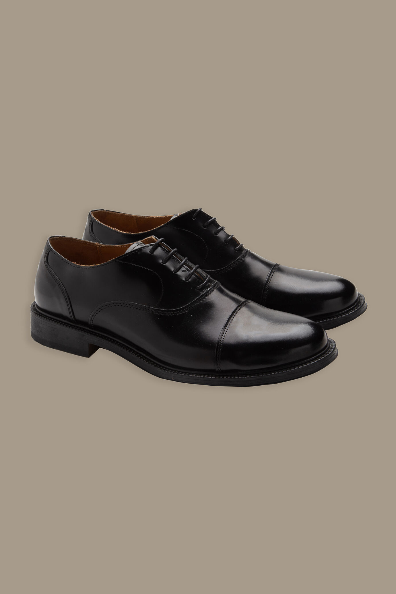 Scarpa derby classica 100% pelle image number 0