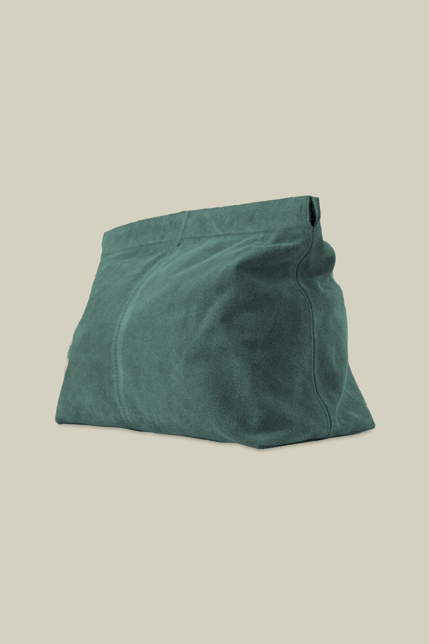 Pochette uomo in vera pelle effetto camoscio image number 1