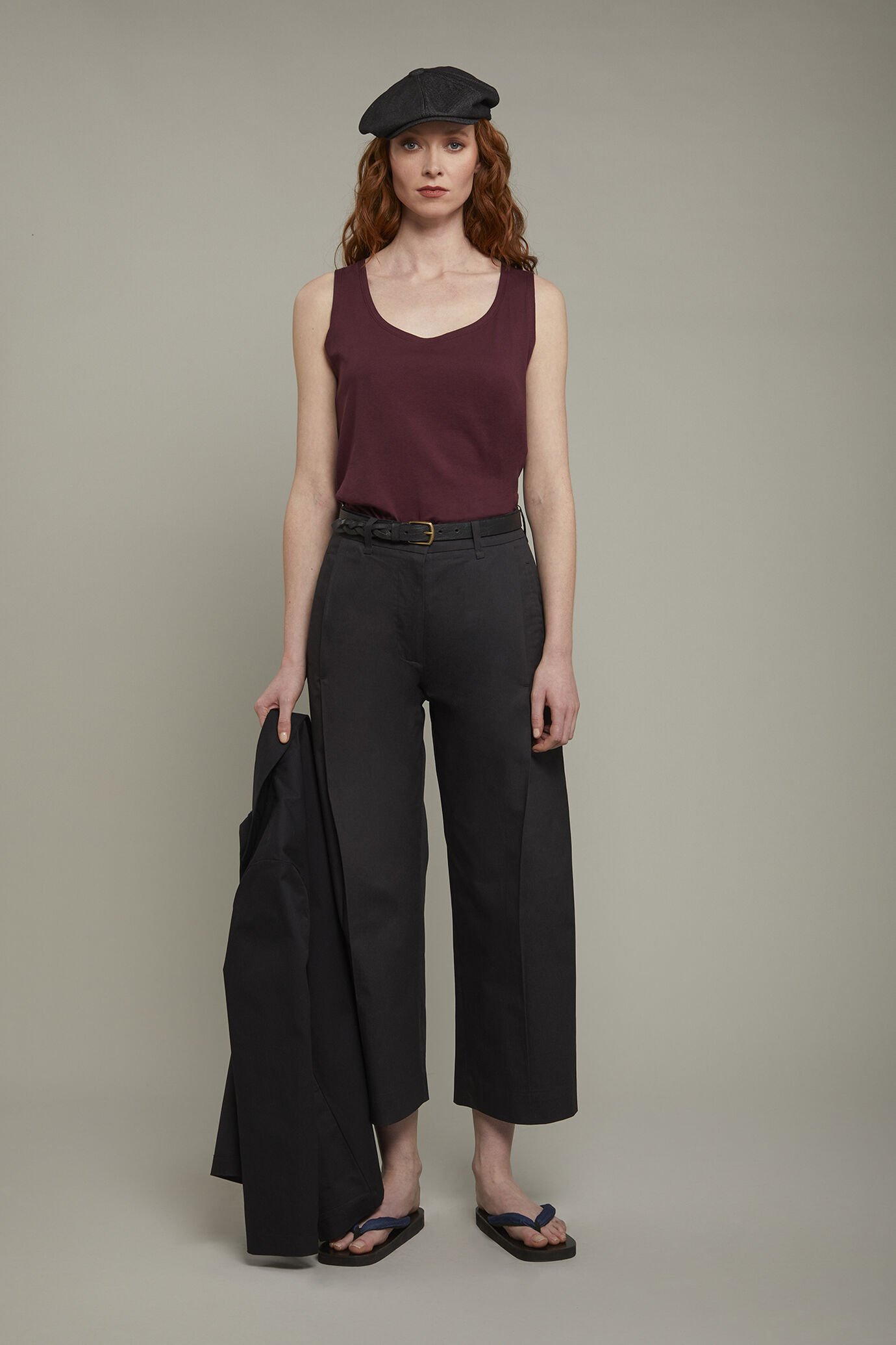 Canotta donna 100% in jersey di cotone comfort fit image number 0