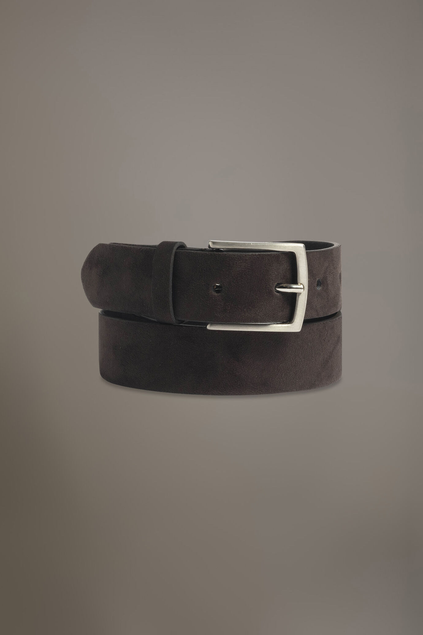 Belt coated with suede leather made in Italy image number 0