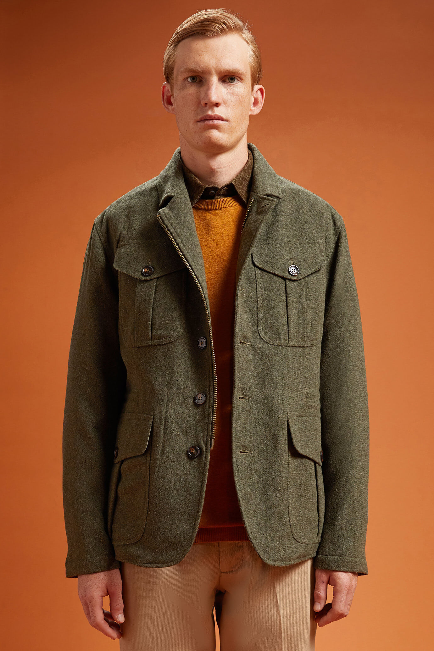 Herrenjacke mit leichtem Futter in normaler Passform image number 0