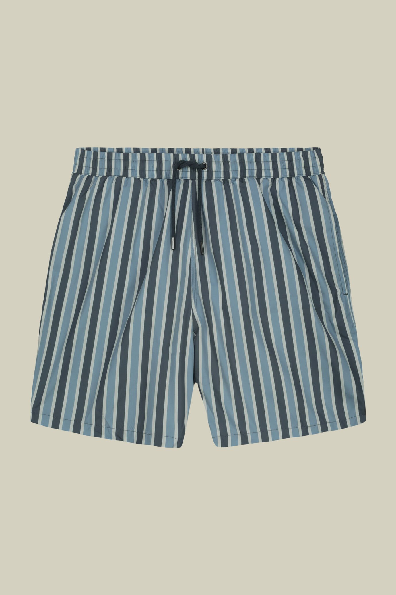 Herren-Badehose mit vertikal gestreiftem Muster image number 4
