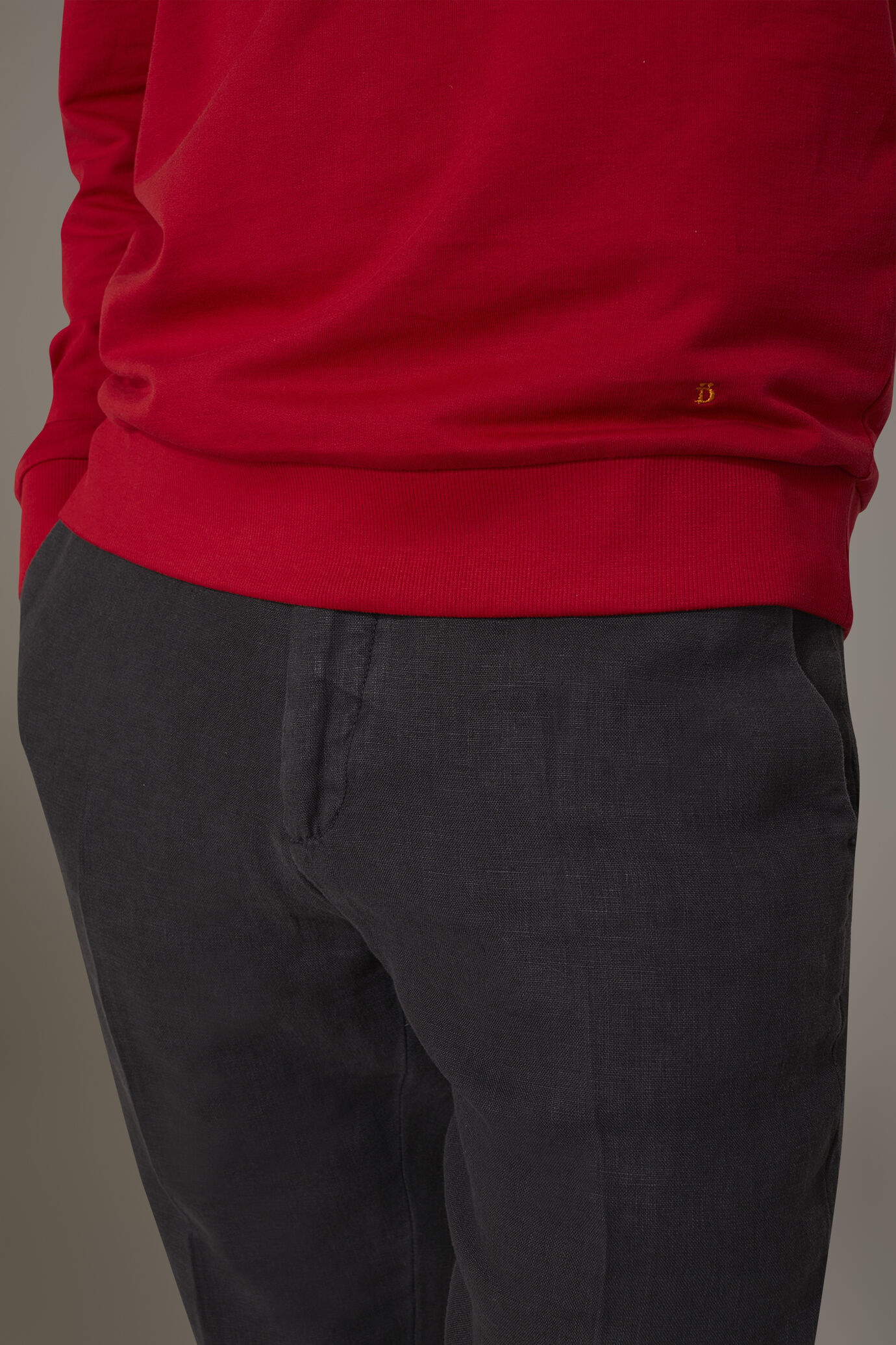 Felpa girocollo 100% cotone image number 2