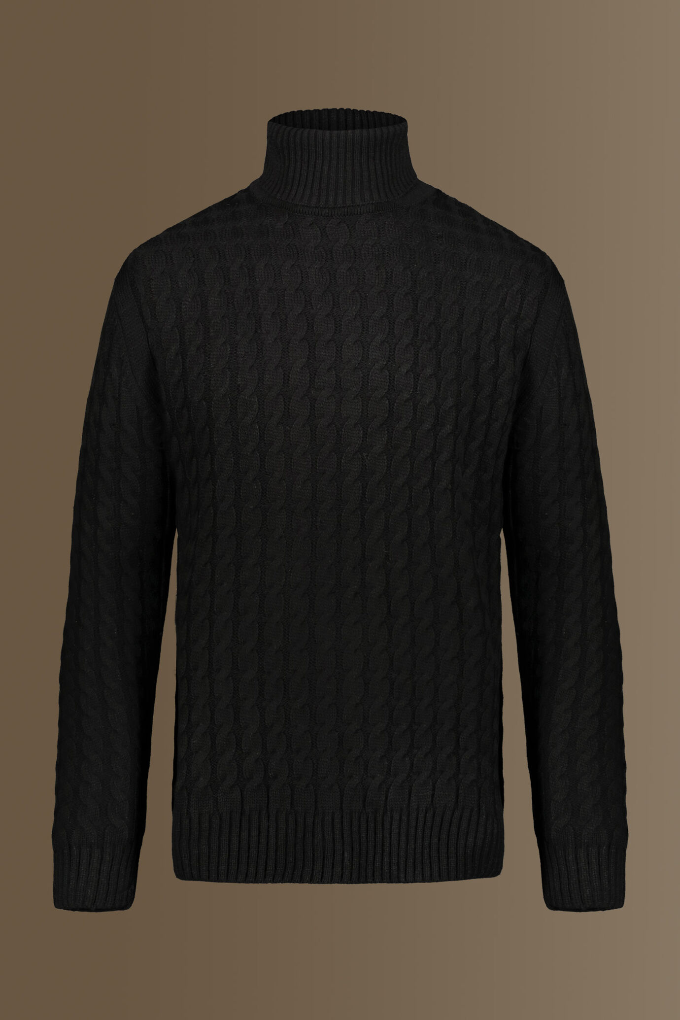 Turtle neck sweater, wool blend image number 0