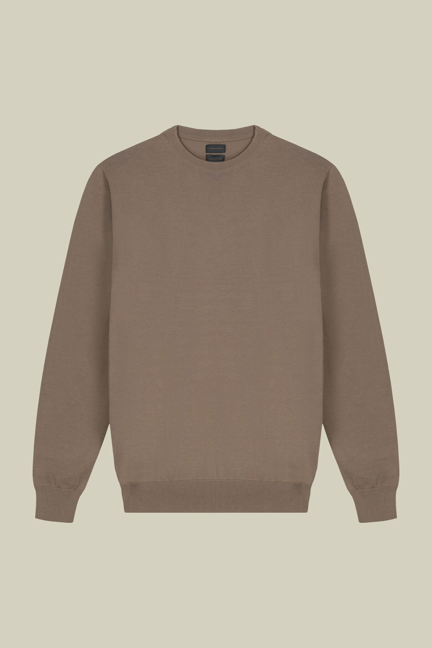Pull &agrave; col rond pour homme 100 % coton