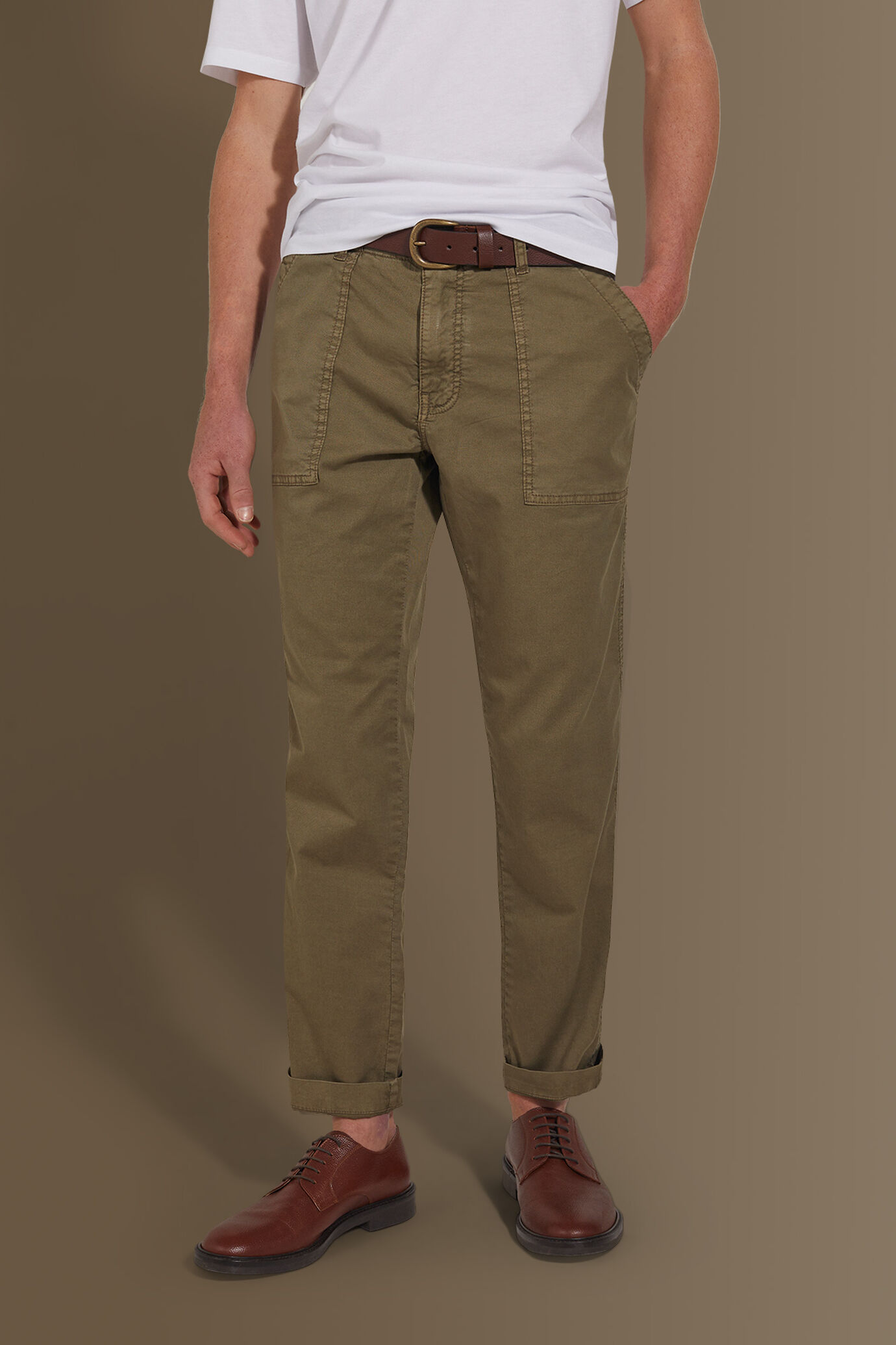 Pantalone fatigue uomo costruzione twill elasticizzato image number 2