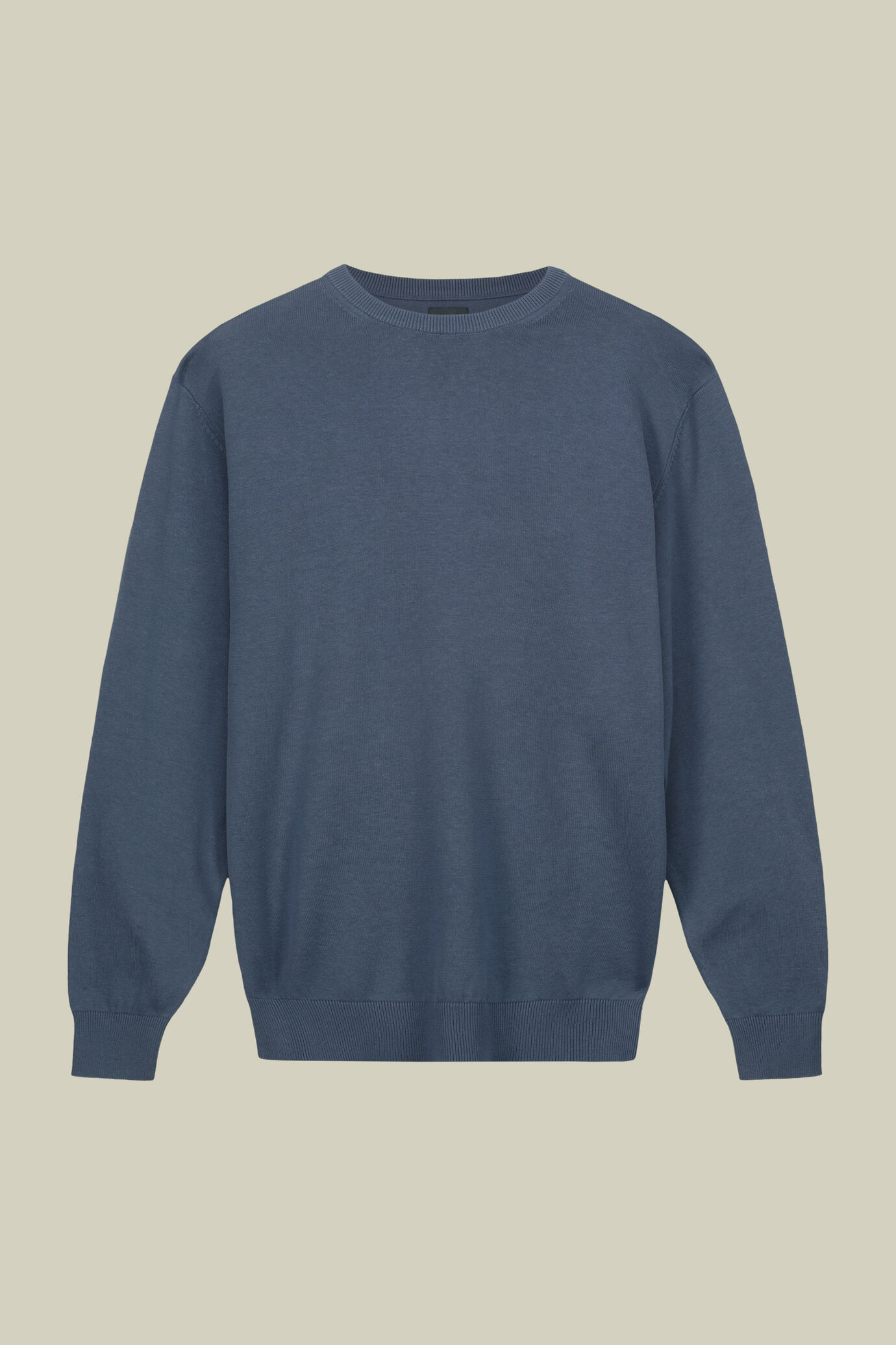 Herren-Pullover mit Rundhalsausschnitt aus 100 % bio-gewaschener Baumwolle image number 4