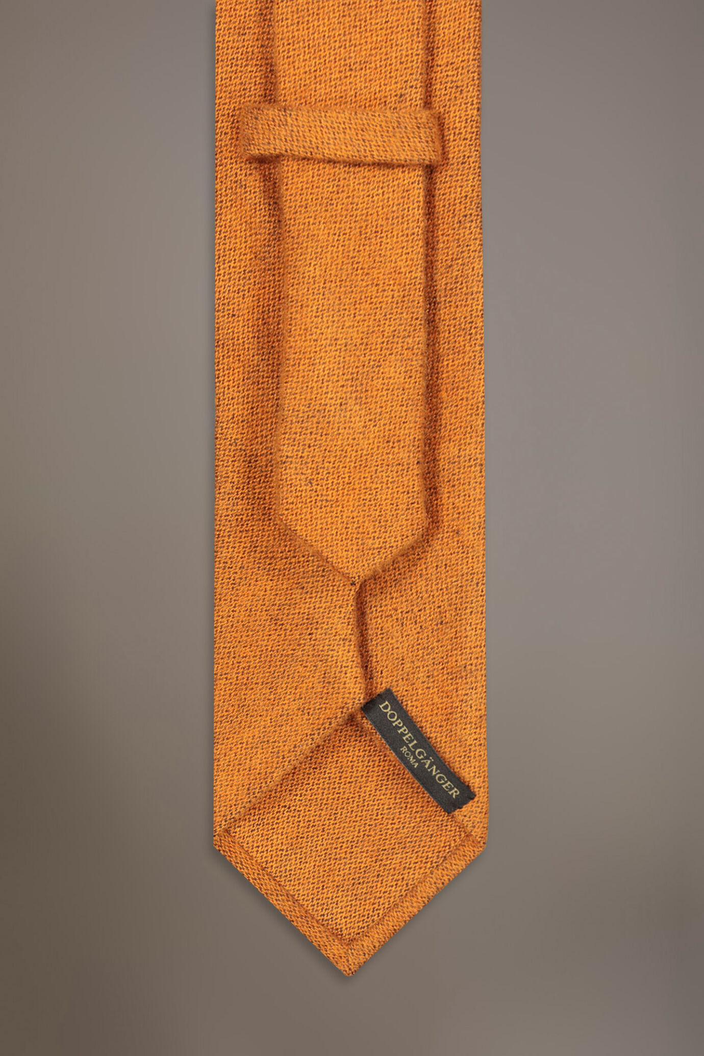 Wool blend tie with brushed effect image number 1