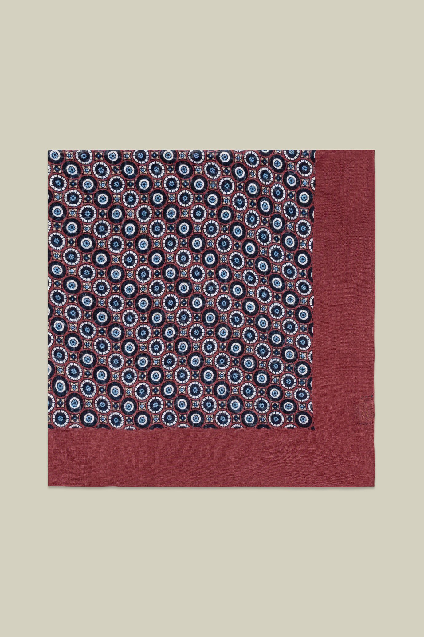 Men's viscose scarf with geometric pattern image number 2