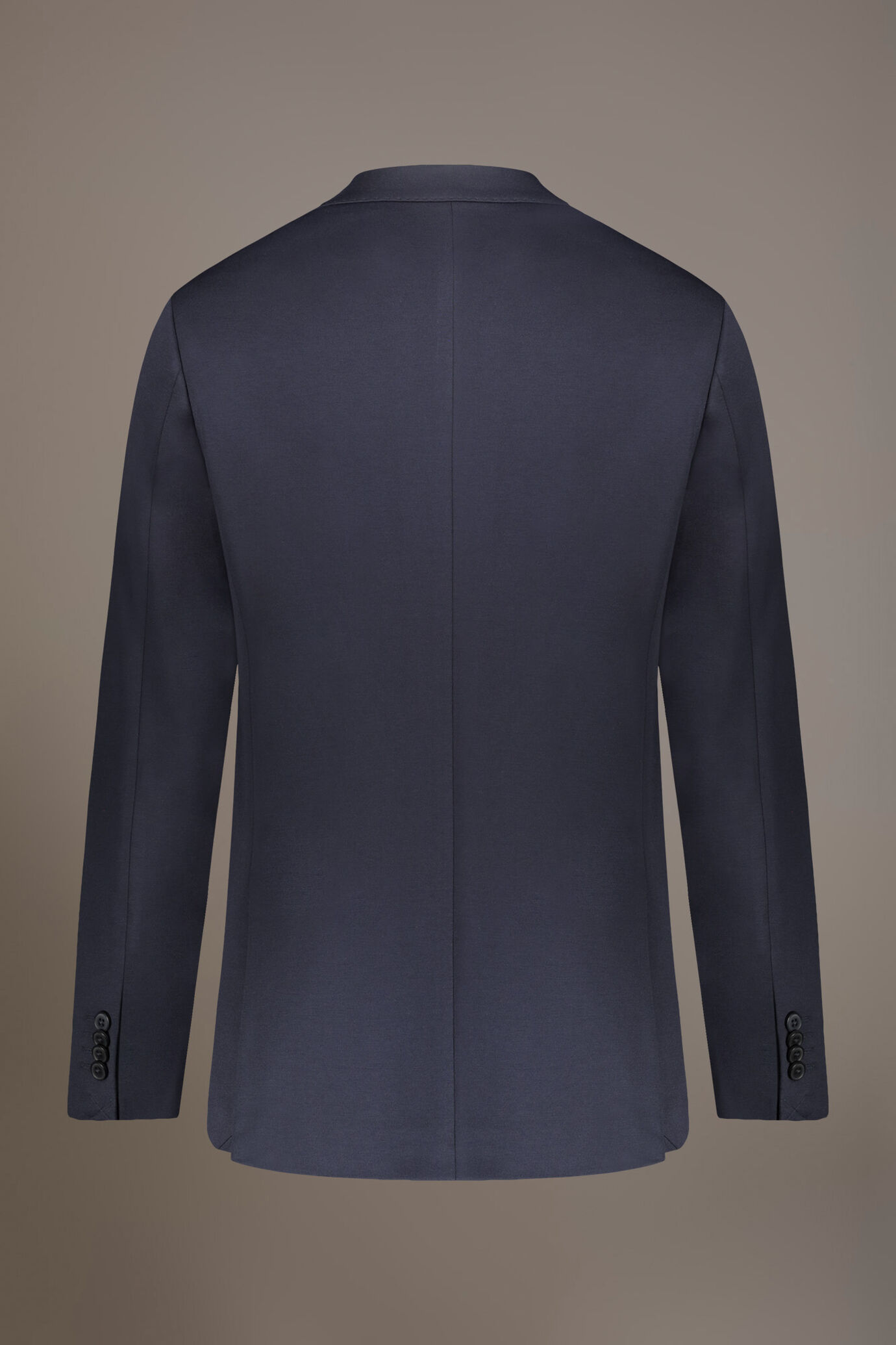 Single-breasted jersey jacket with flap pockets image number 6