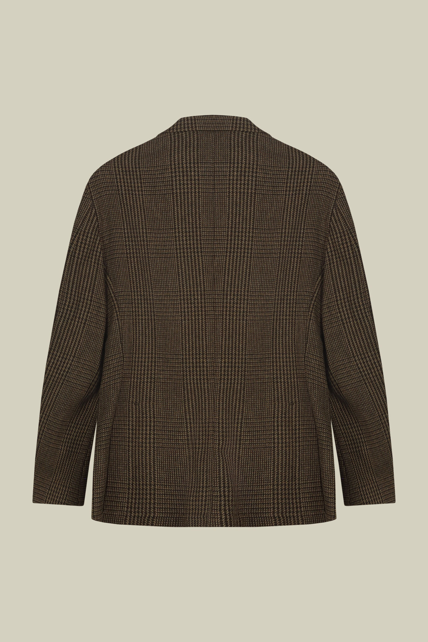 Giacca uomo monopetto con collo a lancia Wool Blend principe di galles regular fit image number 5