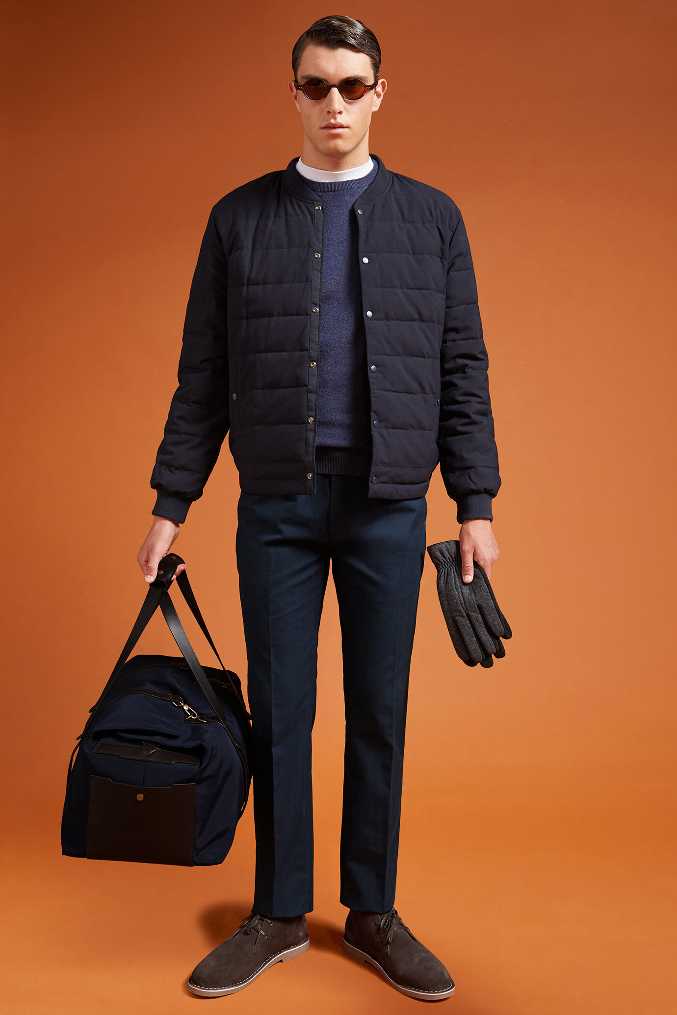 Pantalone uomo con pince regular fit | Doppelganger | Pantaloni Uomo Online