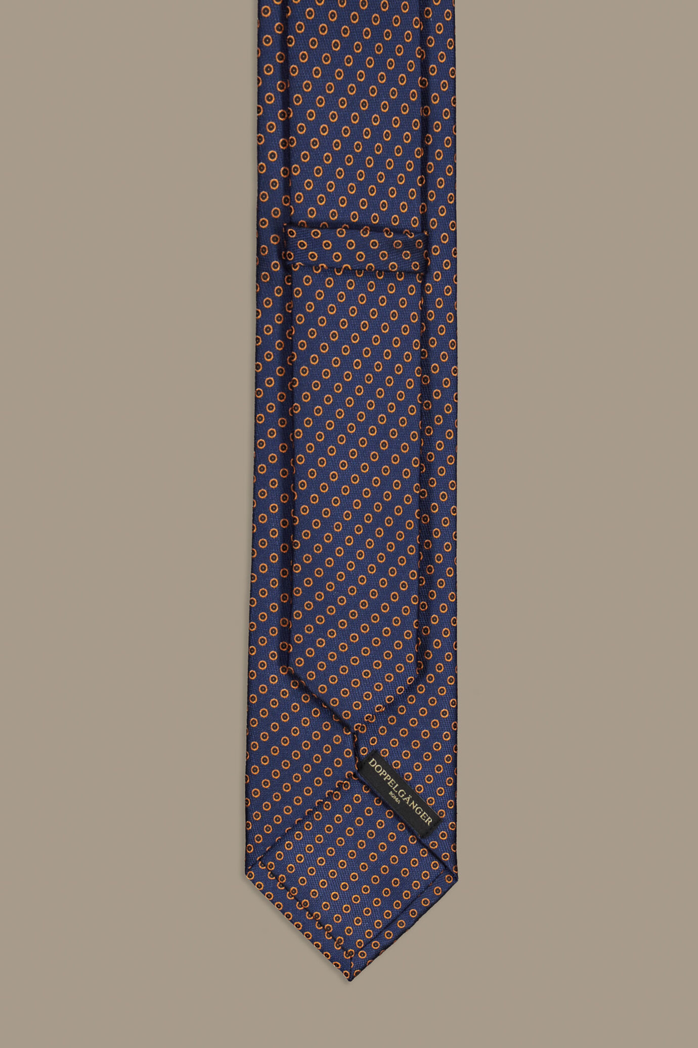Cravatta classica blue fantasia jaquard uomo image number 1