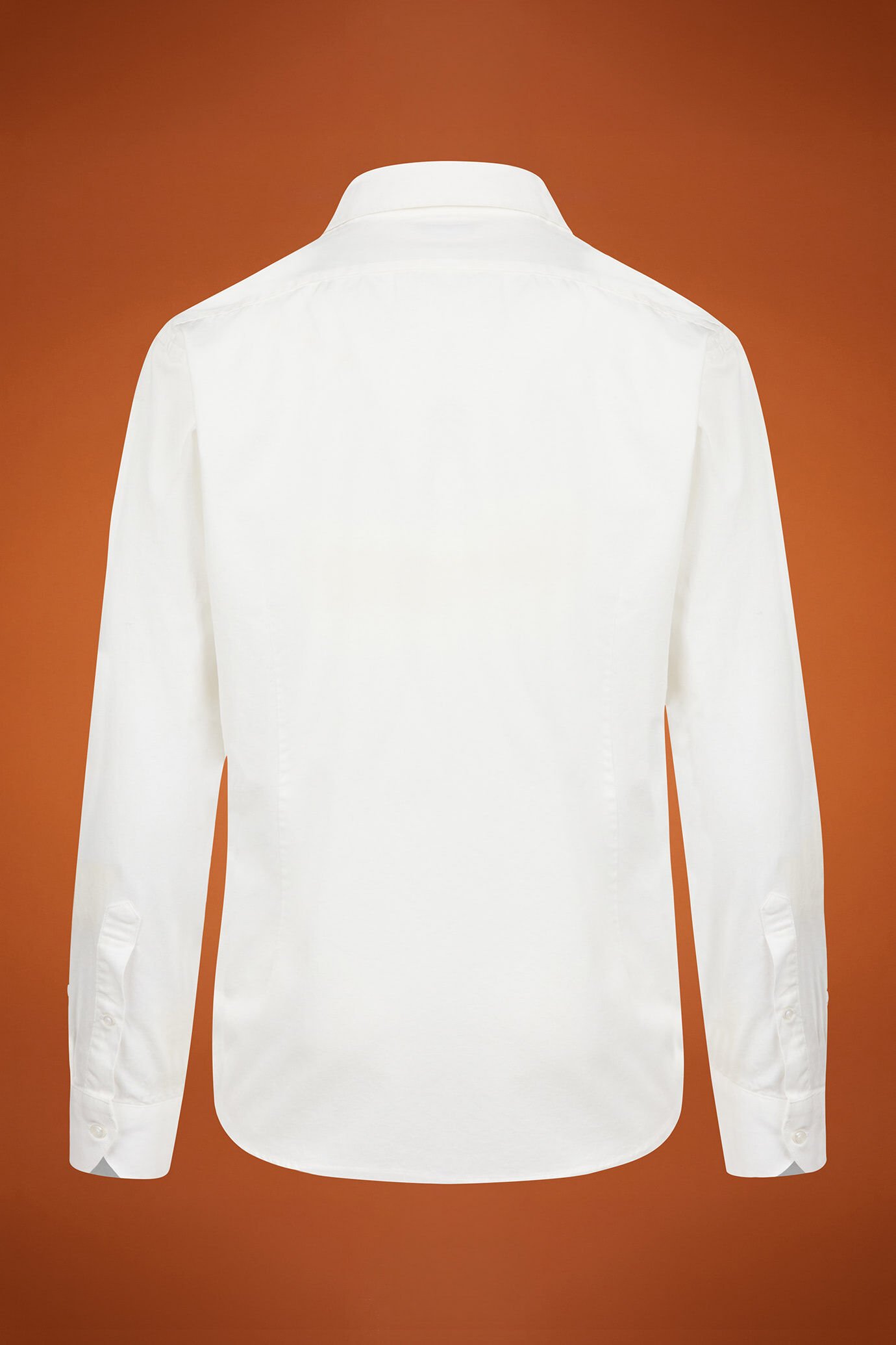Men's comfort fit casual shirt with a classic collar in plain 100% cotton washed gabardine image number 5