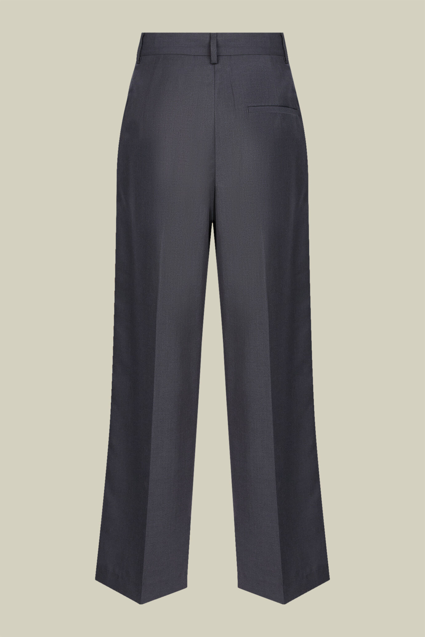 Pantalone classico donna con gamba larga regular fit image number 5