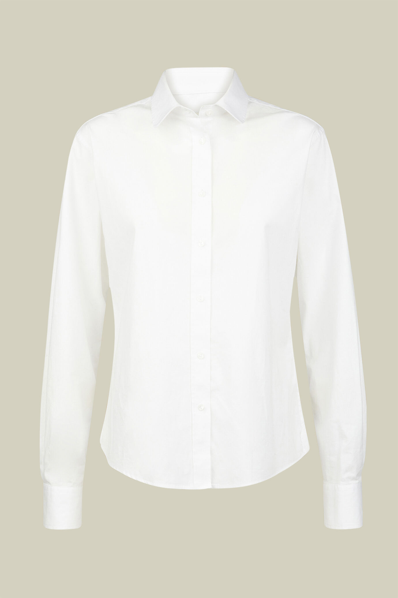 Einfarbiges Freizeithemd für Damen aus 100 % Baumwolle in normaler Passform image number 4