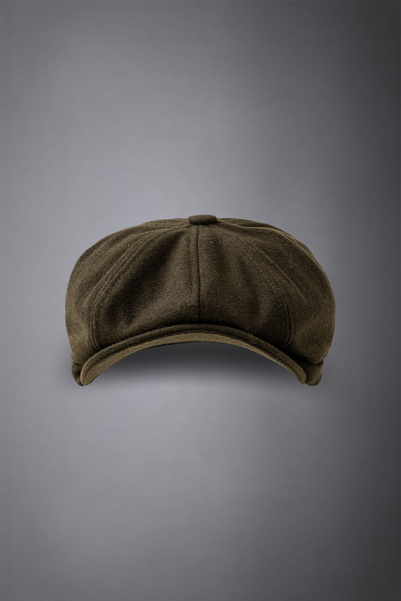 Men's boiled wool flat cap image number 0