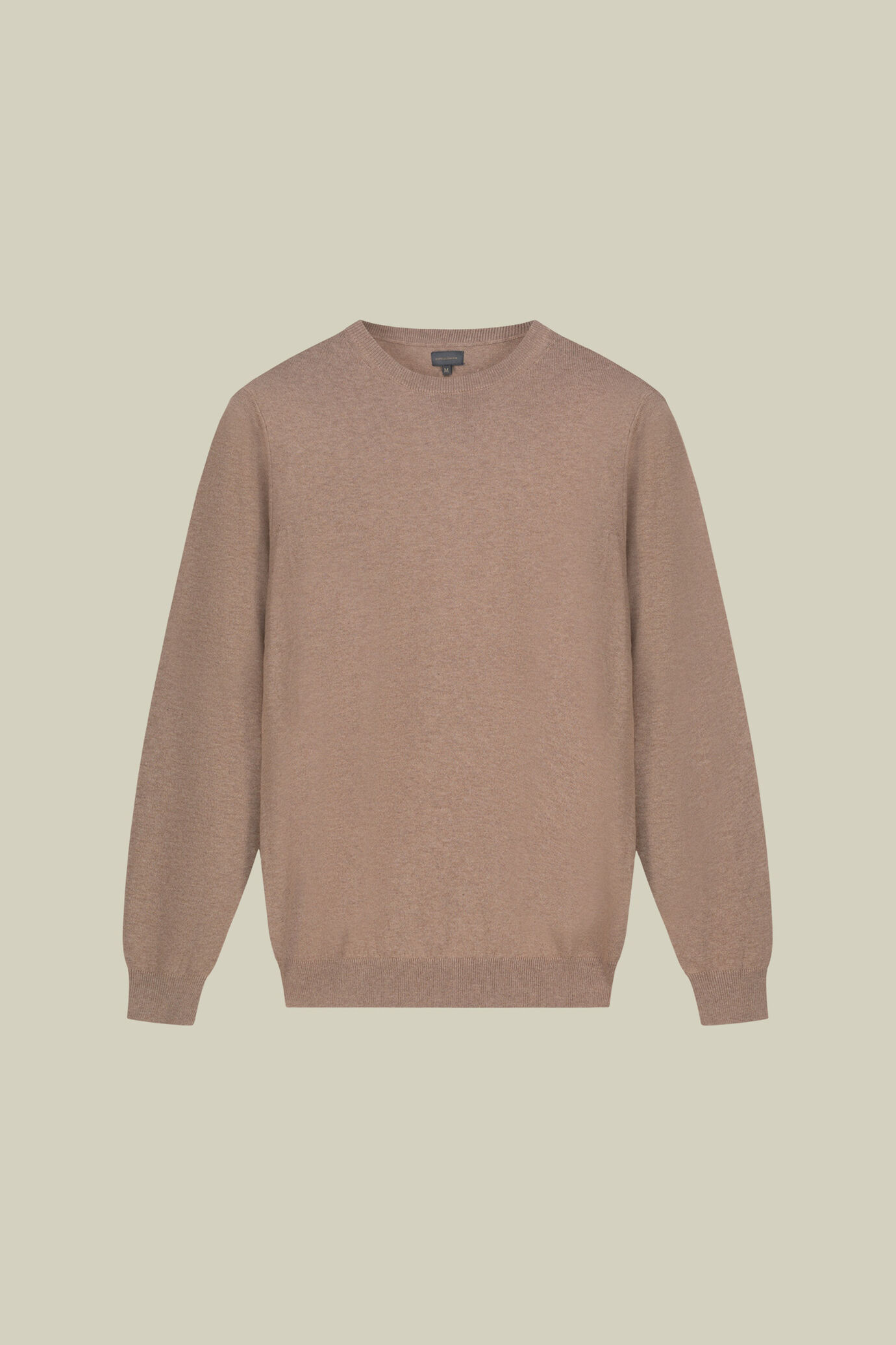 Maglia uomo girocollo in misto lana e cotone regular fit image number 4
