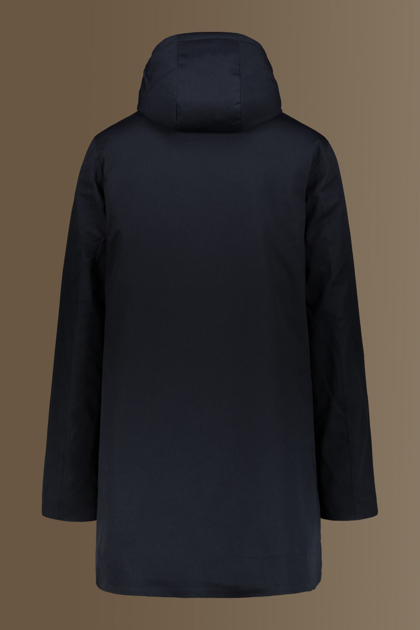 Parka uomo tecnico imbottito con zip tinta unita image number 6