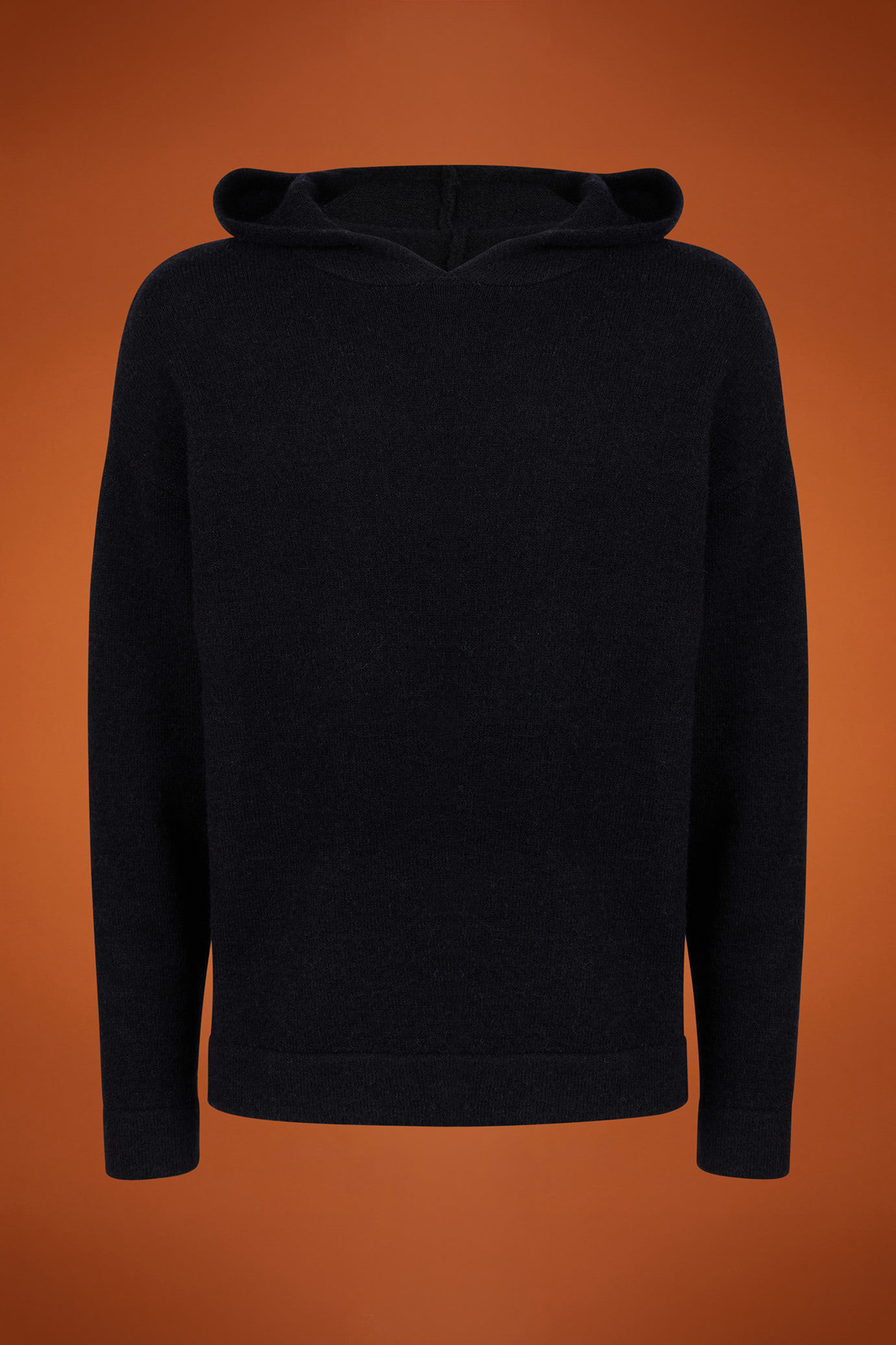 Men's regular fit hoodie in a wool blend image number 4