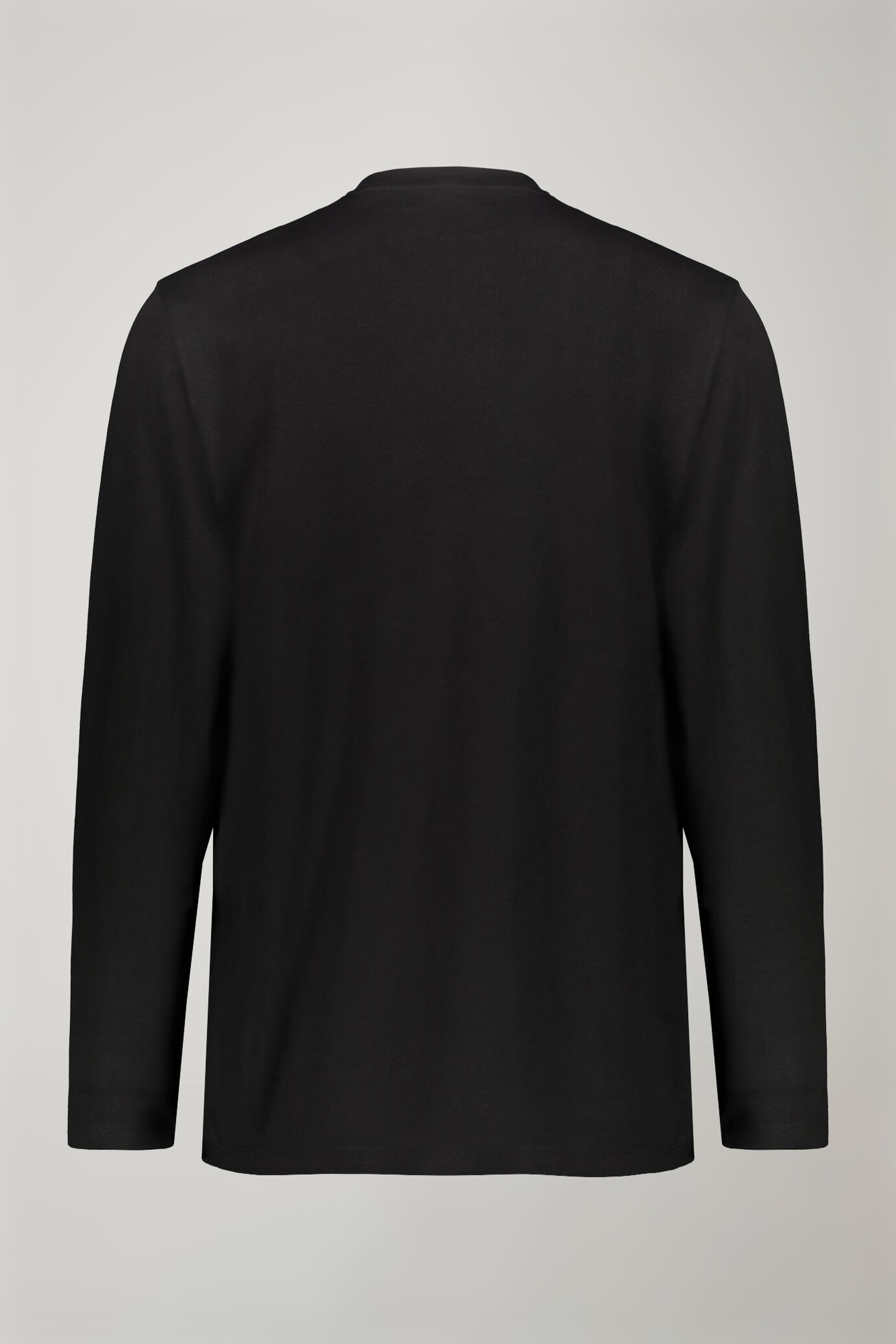 T-shirt homme à col rond et manches longues en 100 % coton coupe régulière image number 5