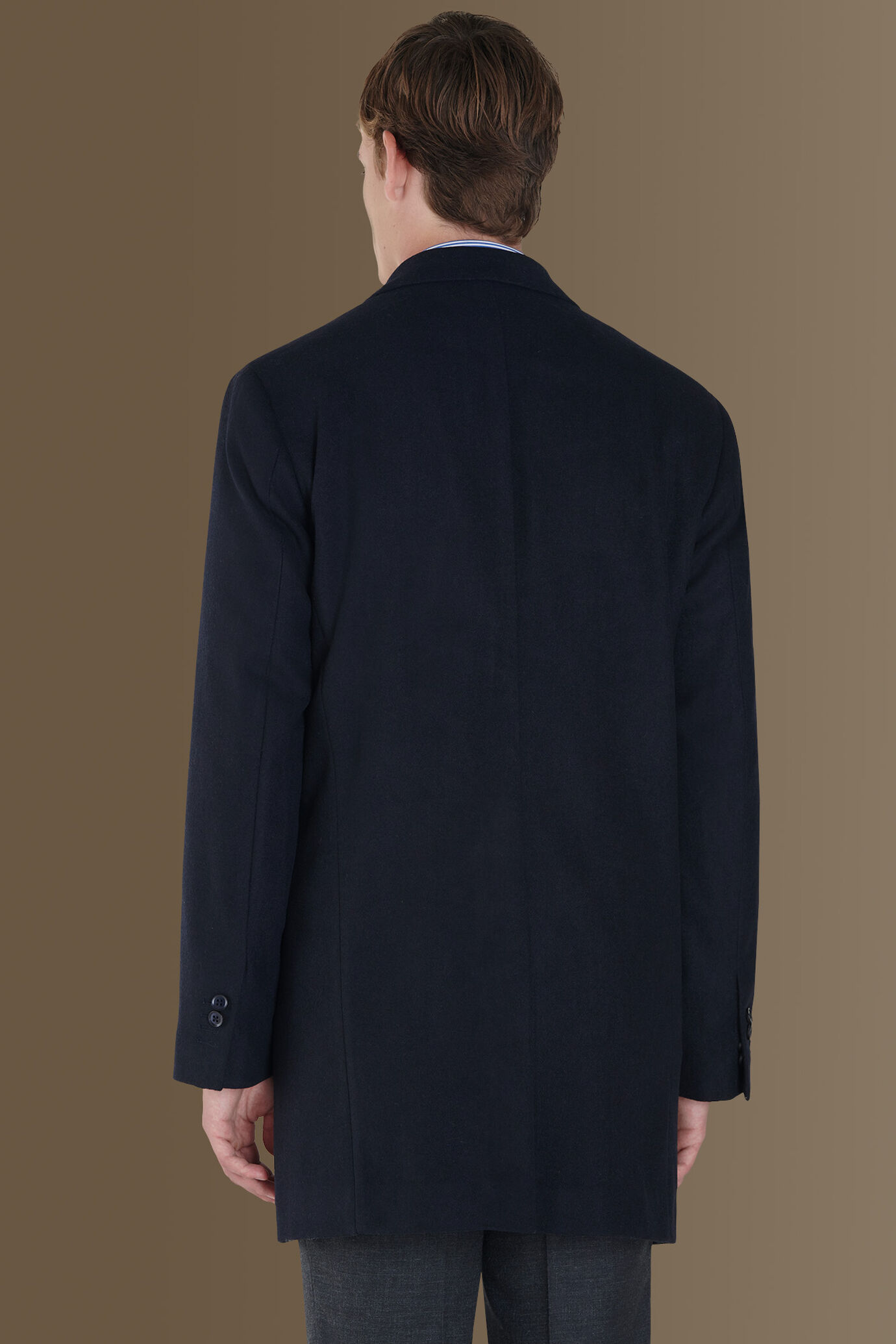 Wool blend tweed classic coat image number 2