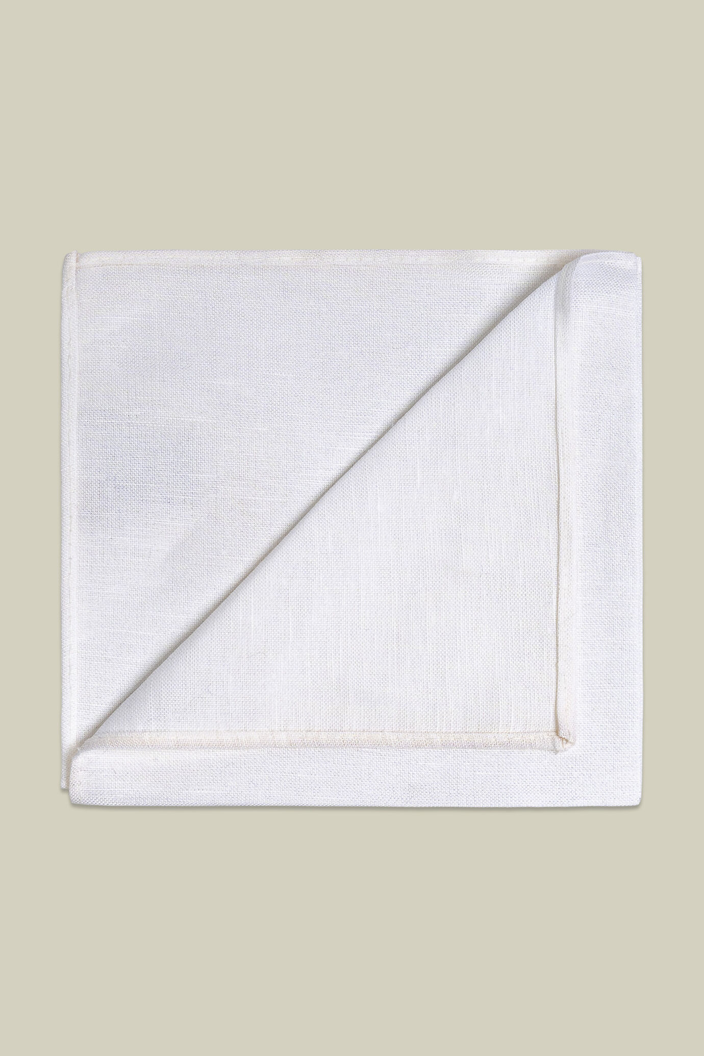 Men&rsquo;s linen-blend pocket square image number 0