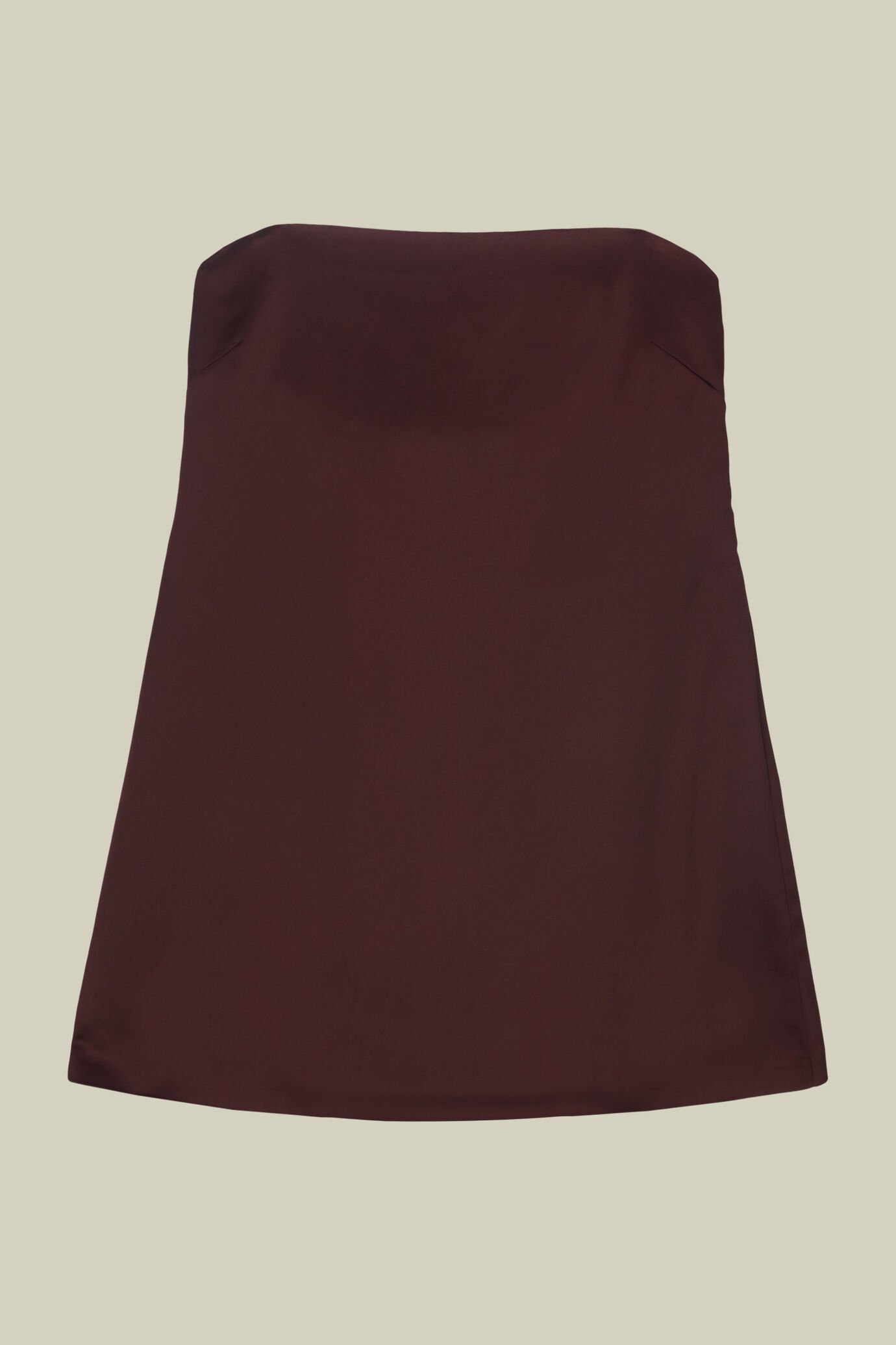 Women's strapless flared top with elastic