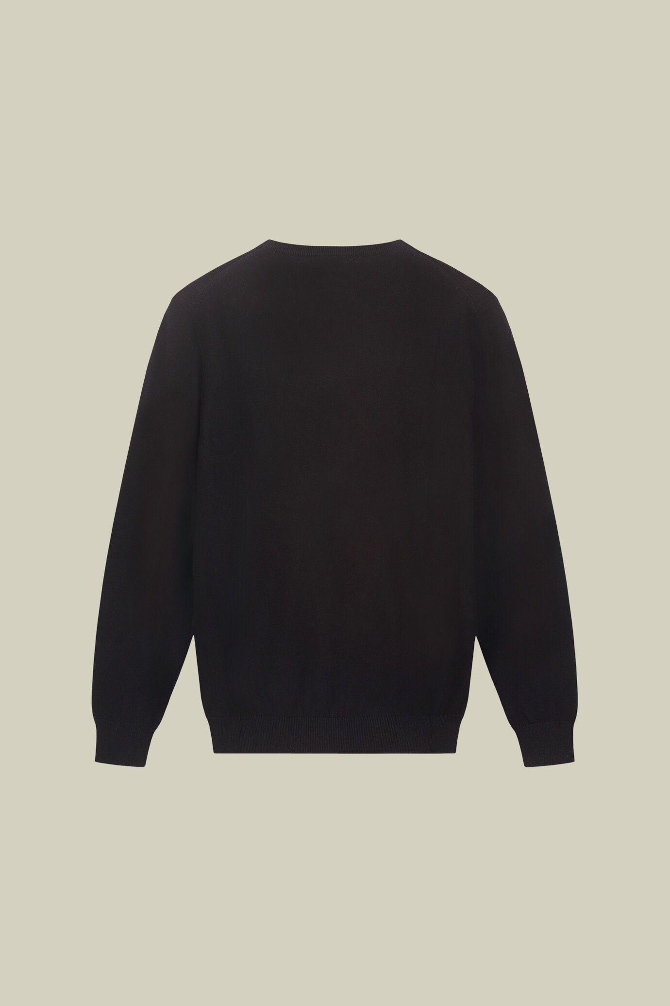 Maglia uomo girocollo in misto lana e cotone regular fit image number 5