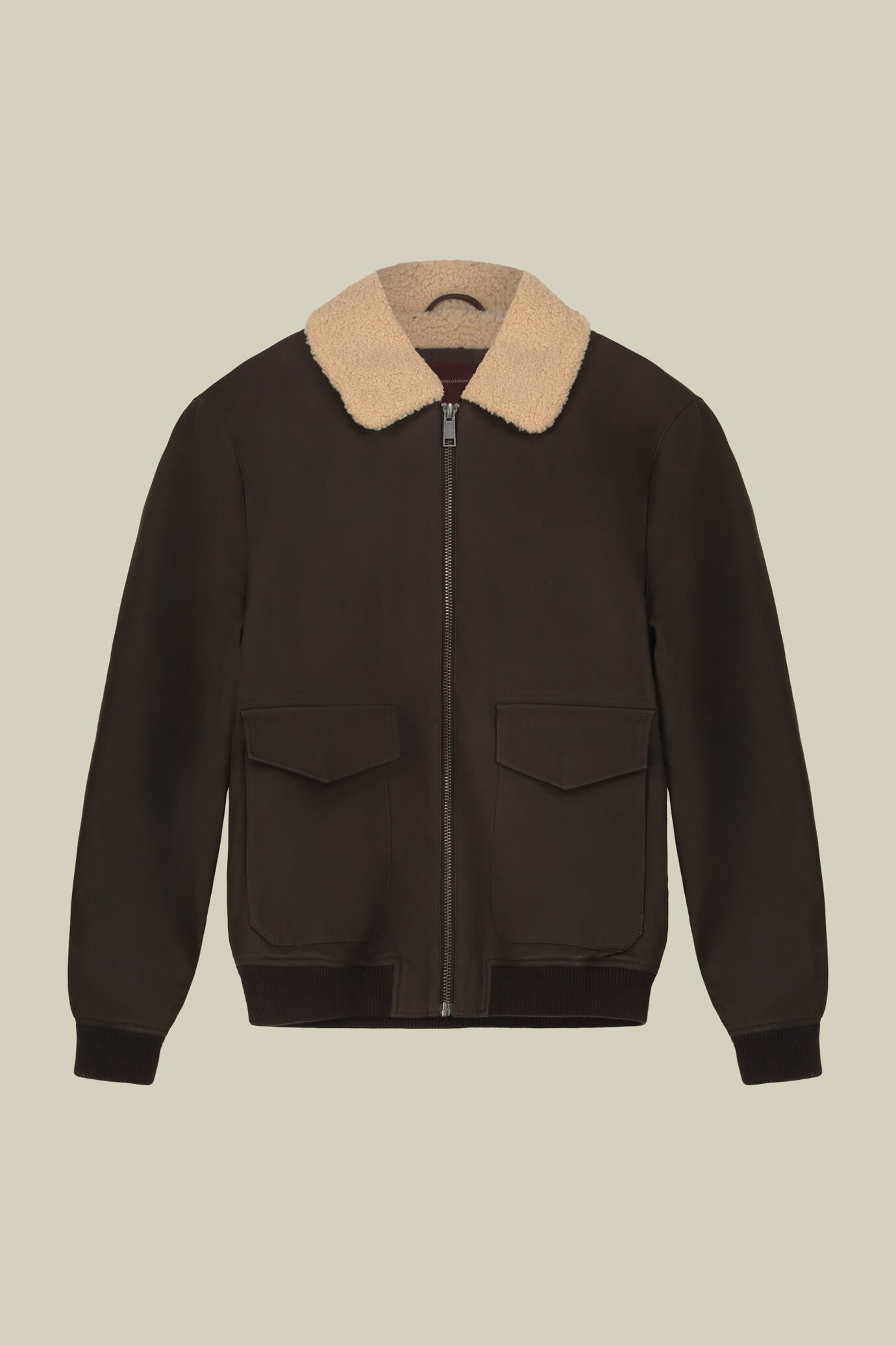 Giubbotto uomo in ecopelle imbottito regular fit