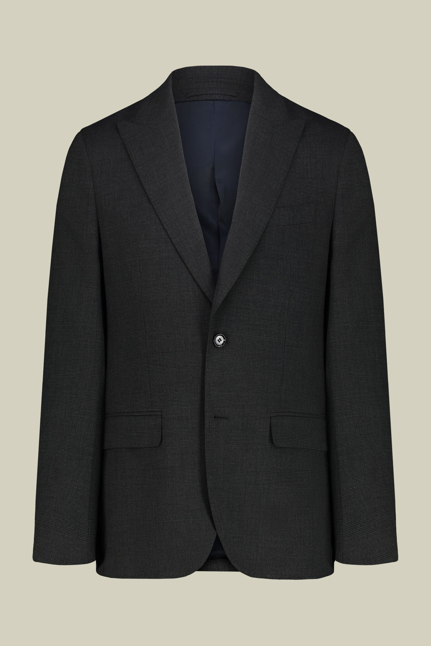 Costume homme avec veste deux boutons et revers à Lancia en prince de Galles image number 4