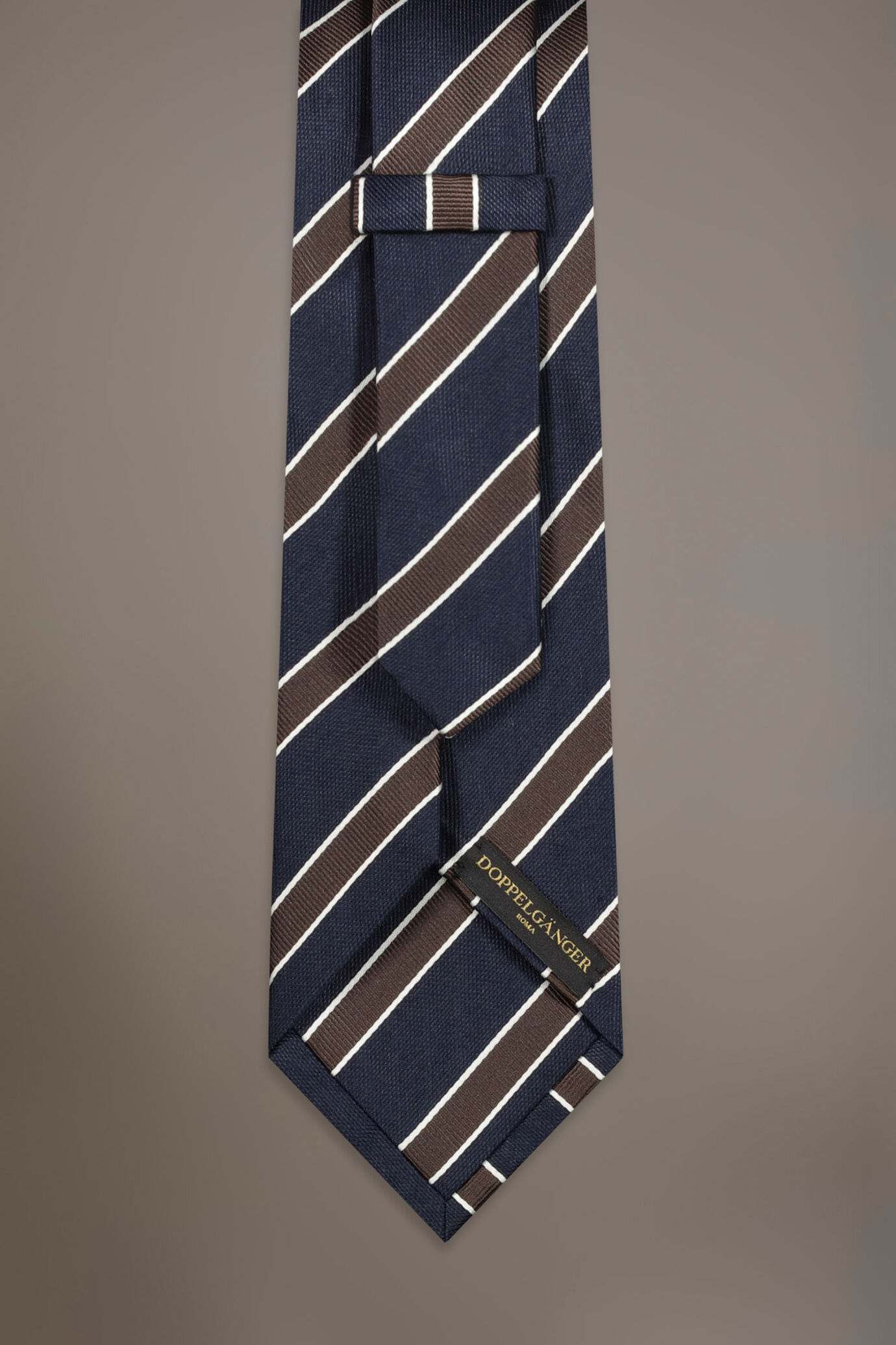 Bamboo blend tie regimental image number 1
