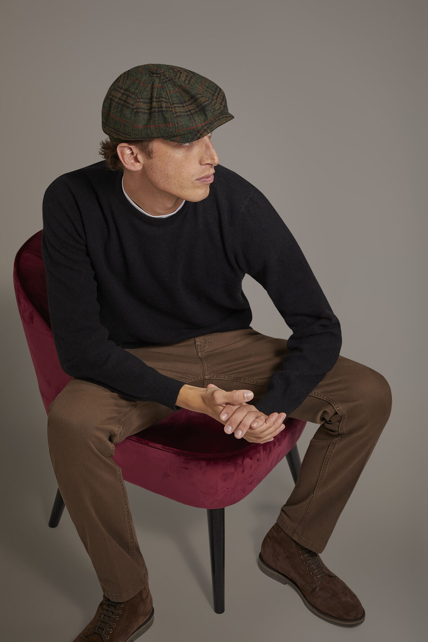 Maglia girocollo in misto lana lambswool image number 0