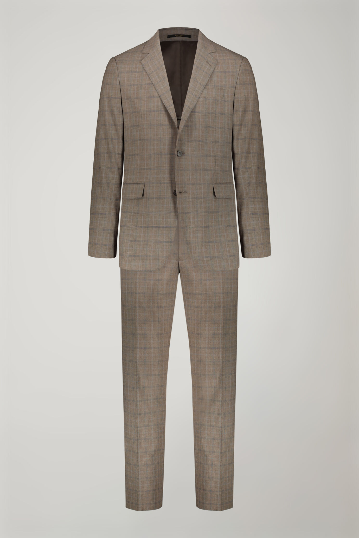 Men's single-breasted suit Prince of Wales stretch fabric image number 8