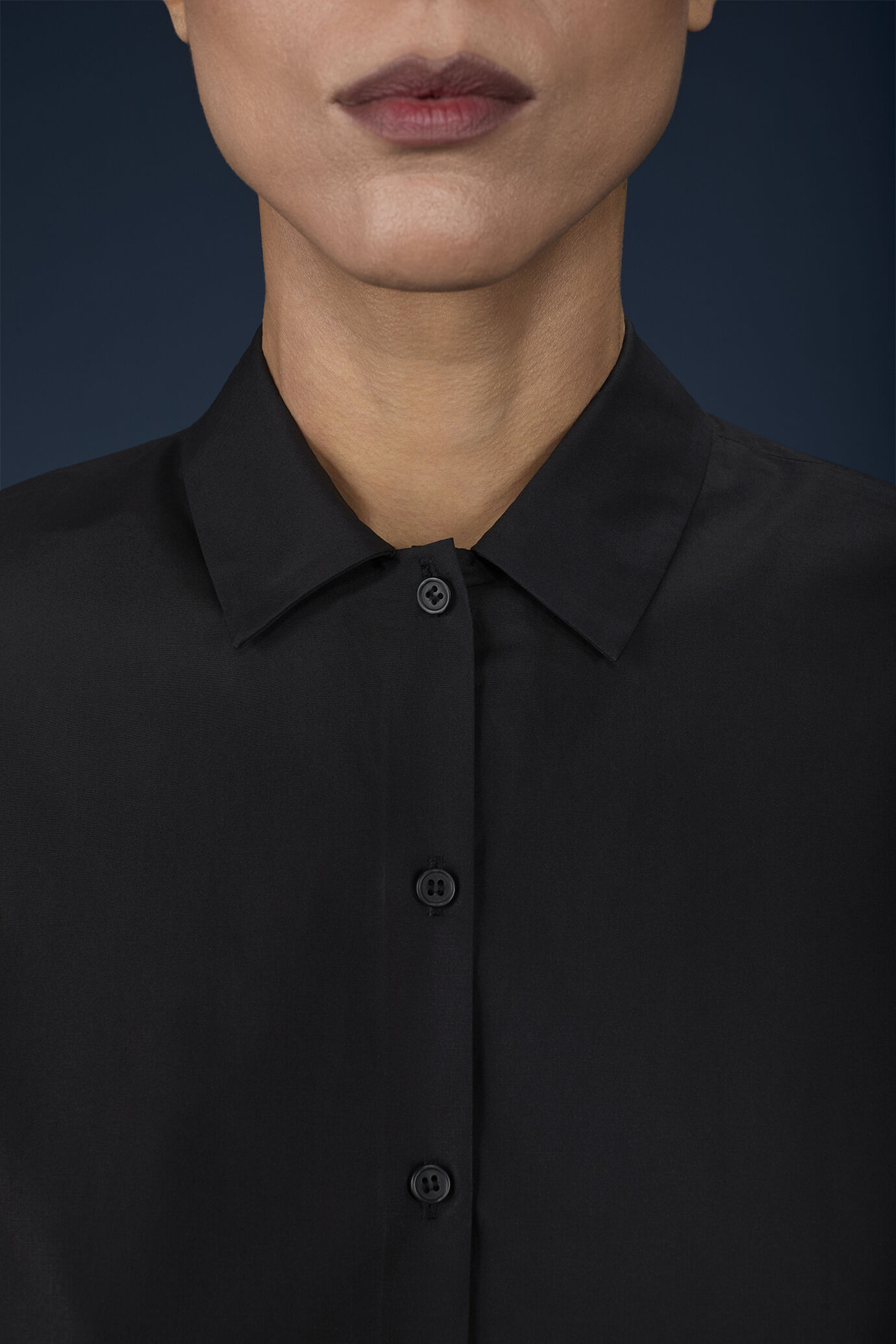 Camicia donna boxy a maniche lunghe image number 3