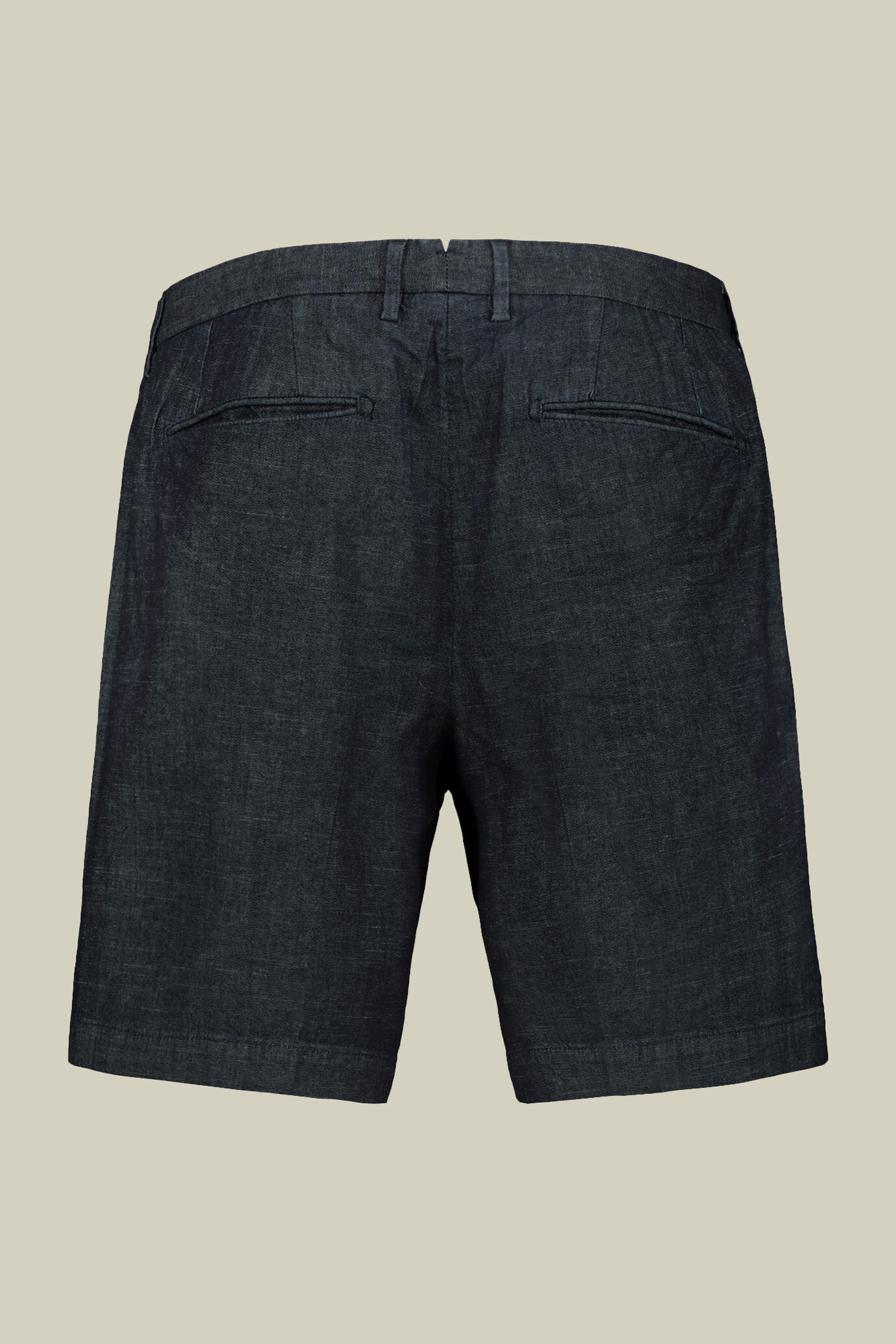 Men's bermuda in chambray fabric