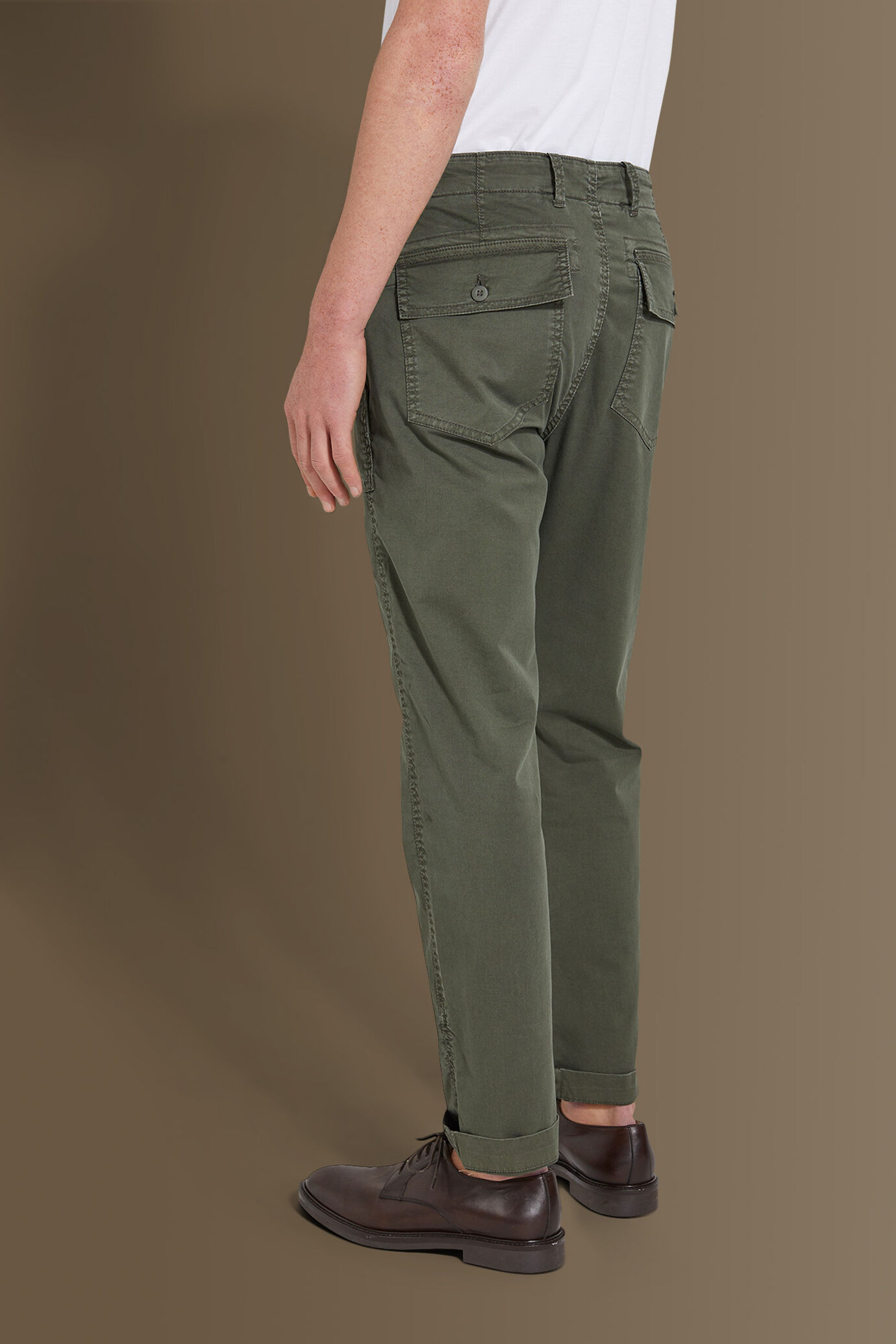 Pantalone fatigue uomo costruzione twill elasticizzato image number 3