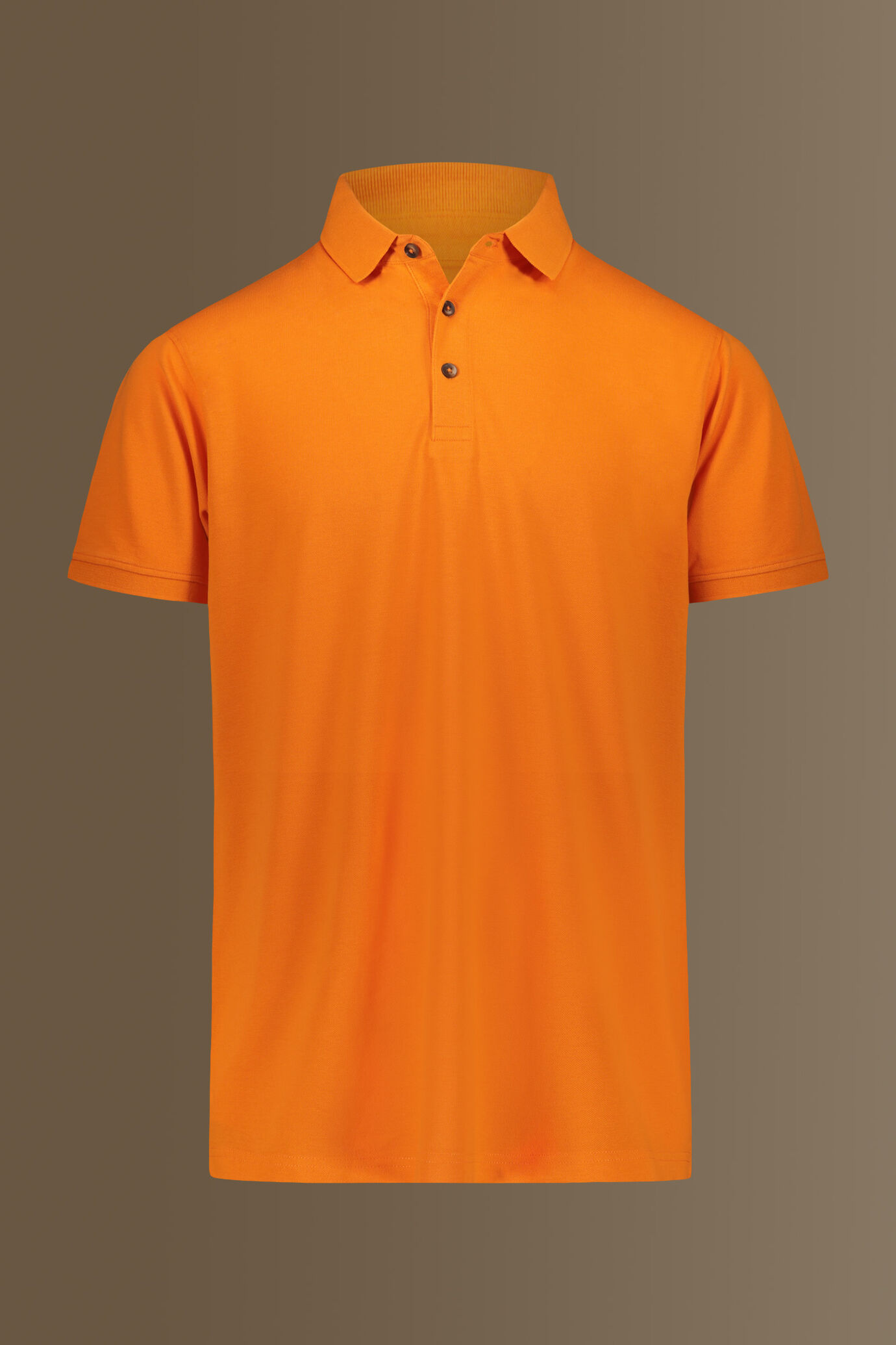 Short sleeves polo 100% cotton piquet solid colour image number 3