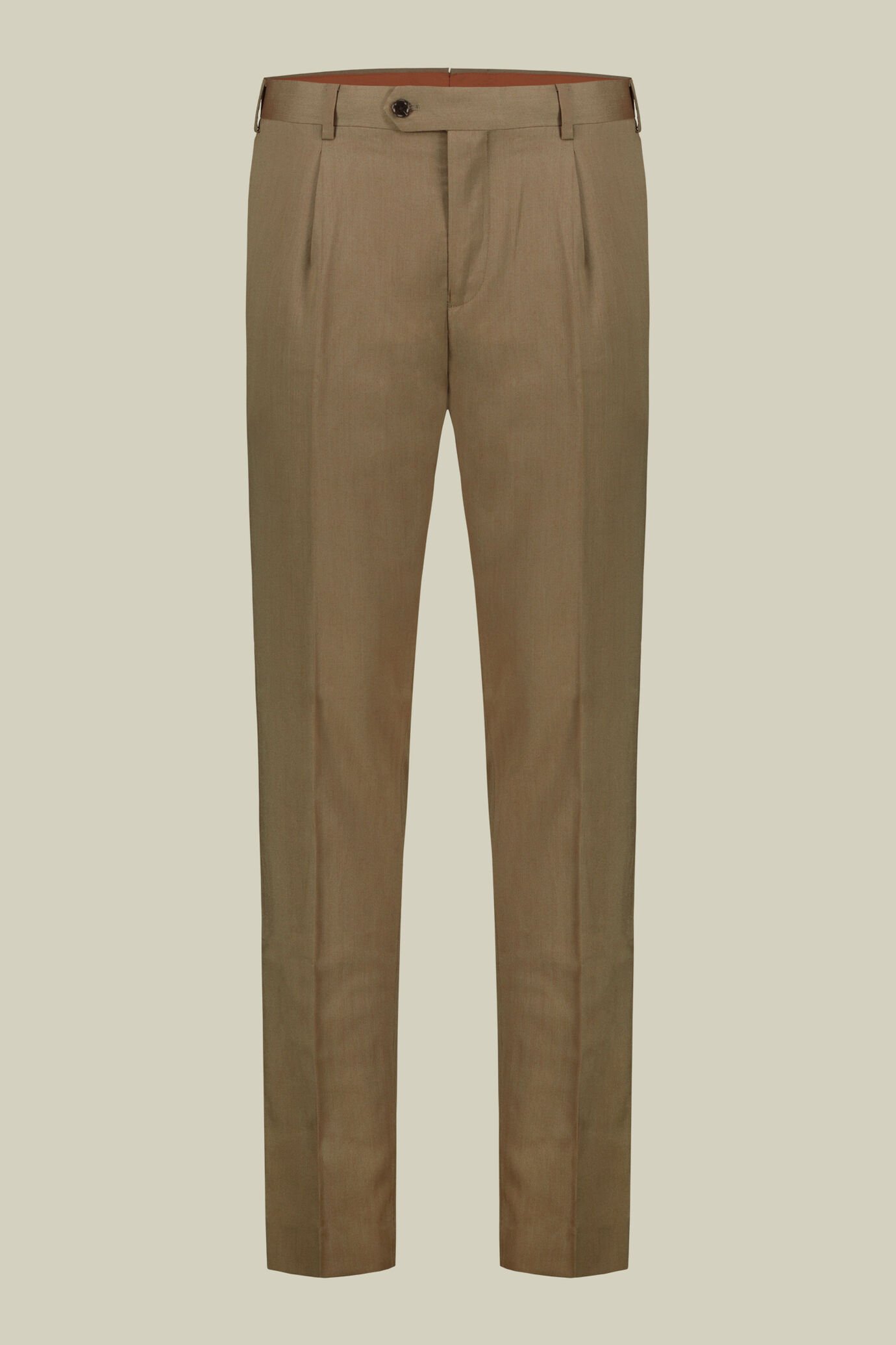 Single-breasted men's suit with single-pleat trousers in iridescent effect herringbone design fabric image number 6