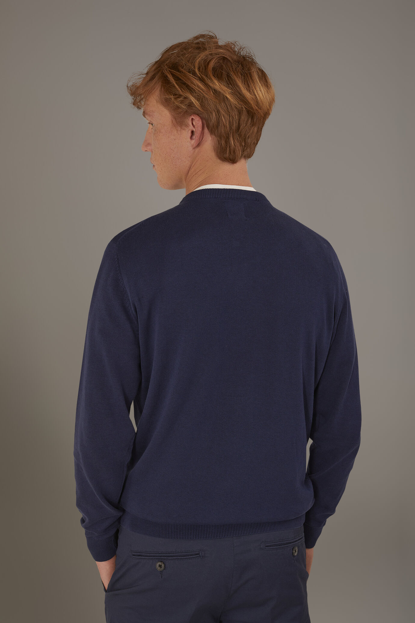Maglia giro collo uomo 100% cotone image number 3
