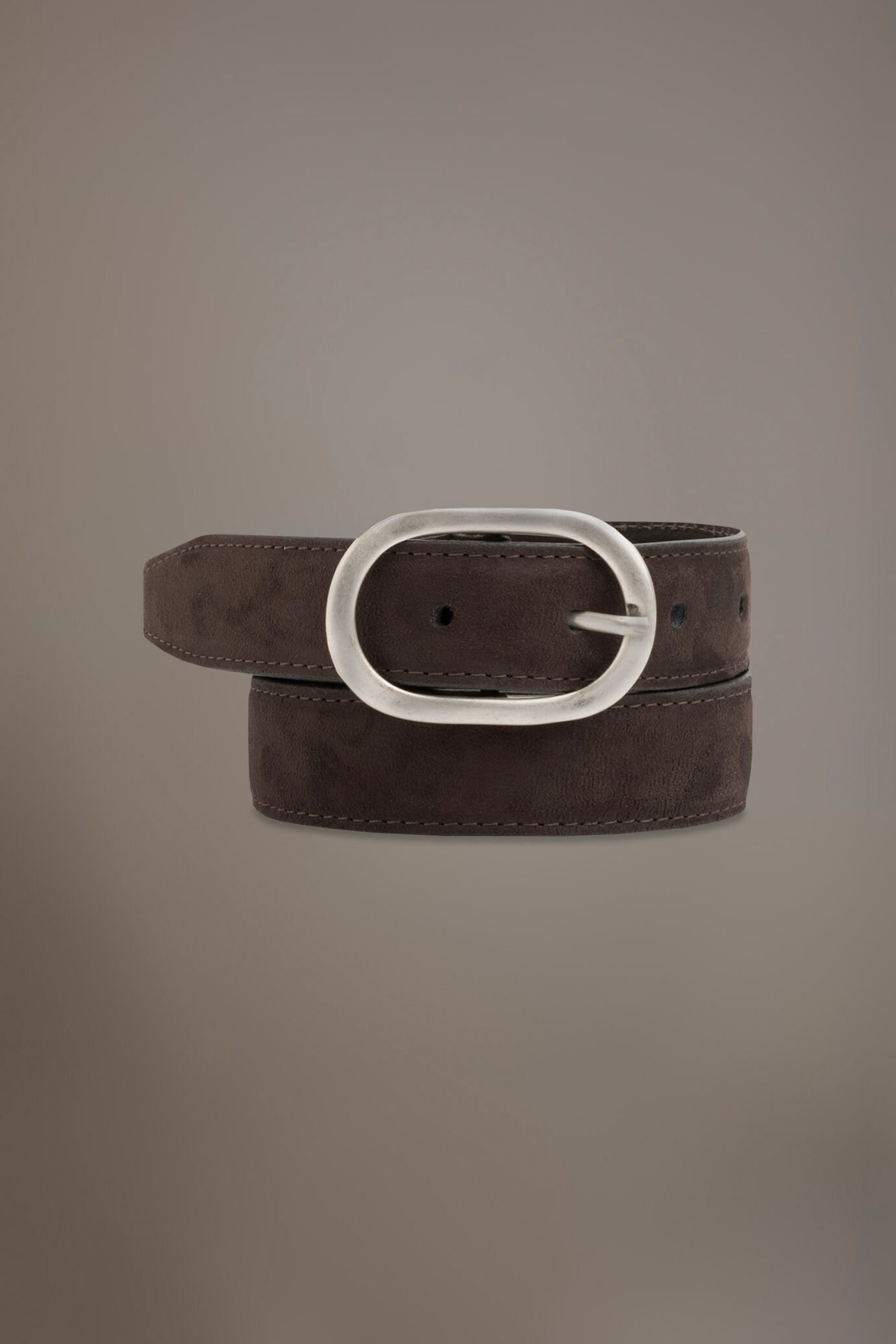 Cintura in suede uomo brown made in italy image number 0